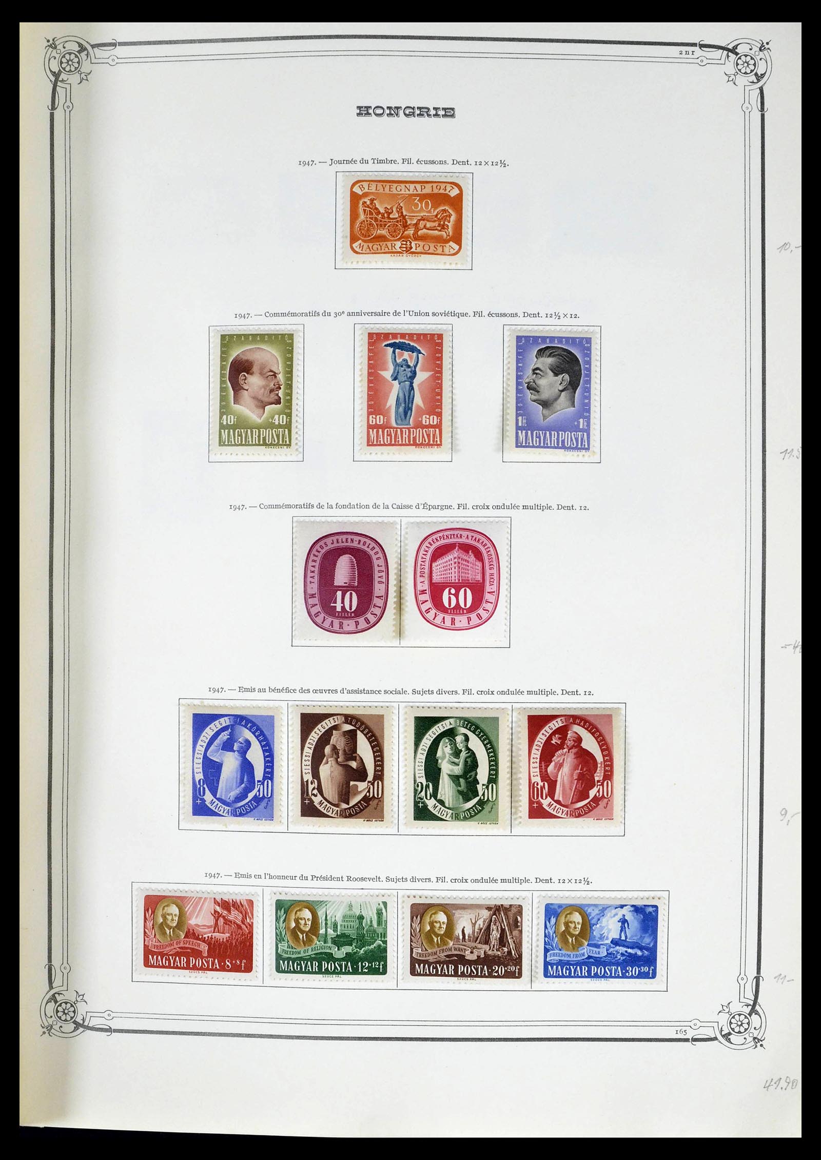 39050 0034 - Postzegelverzameling 39050 Hongarije 1871-1963.