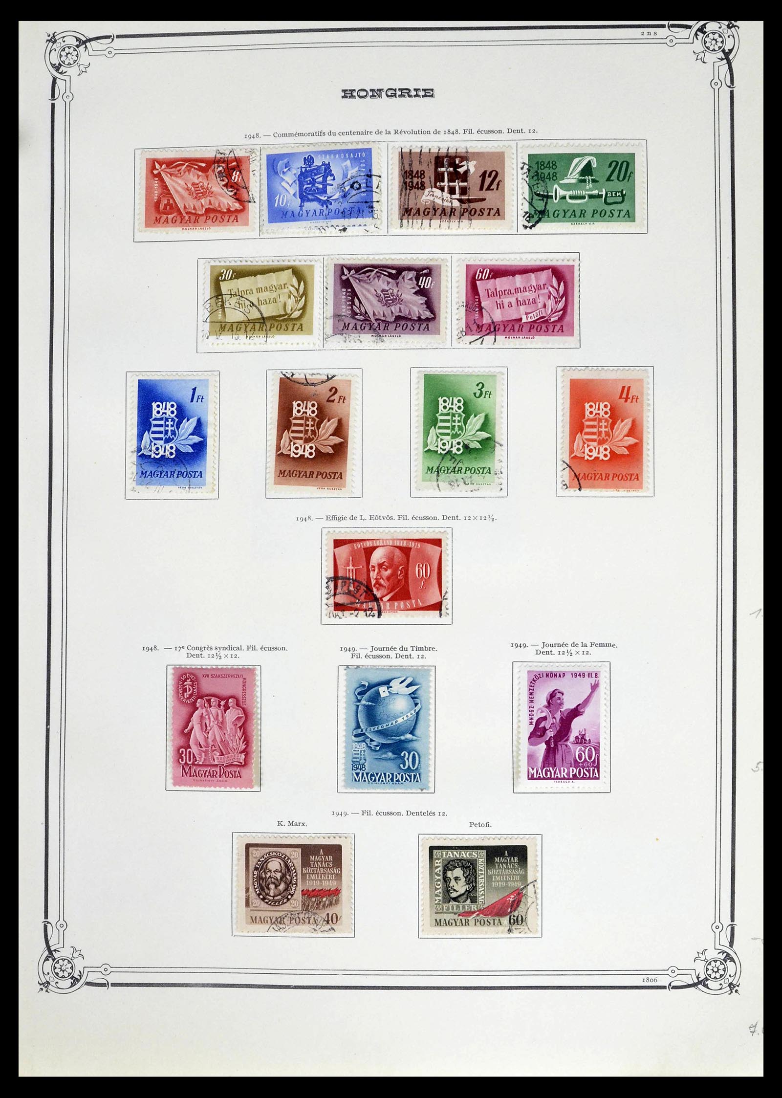 39050 0036 - Postzegelverzameling 39050 Hongarije 1871-1963.