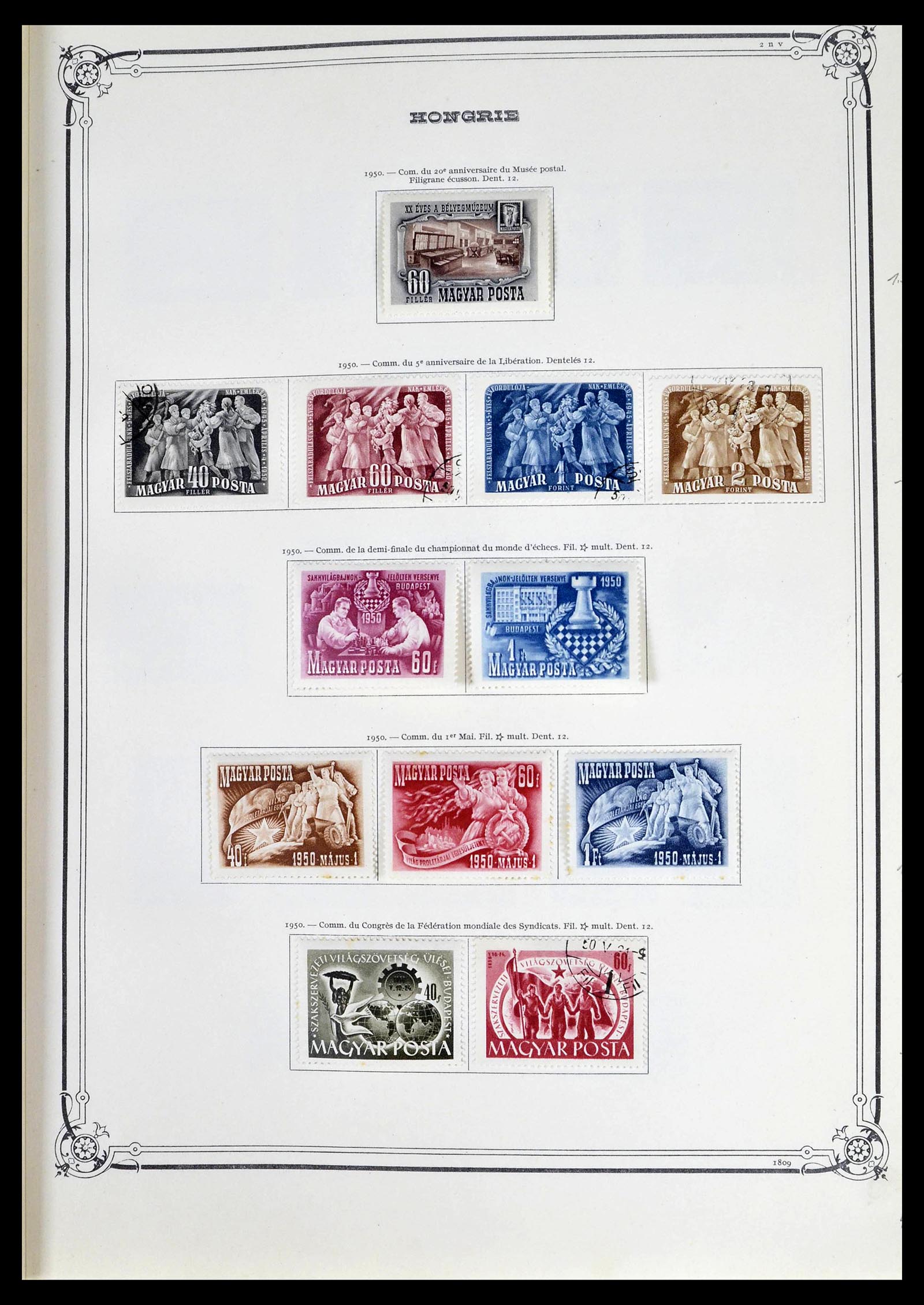 39050 0039 - Postzegelverzameling 39050 Hongarije 1871-1963.
