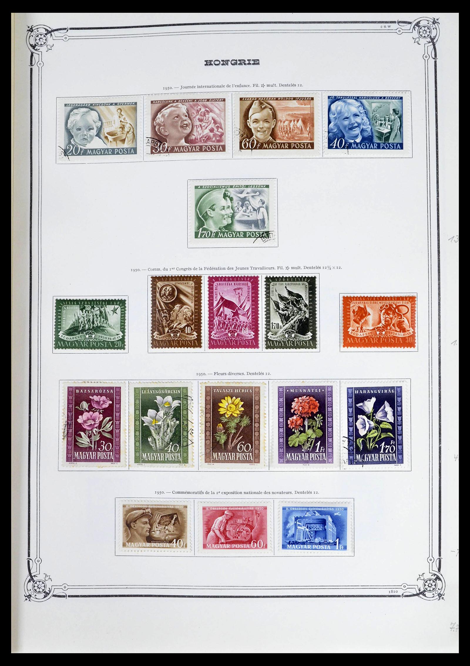 39050 0040 - Postzegelverzameling 39050 Hongarije 1871-1963.