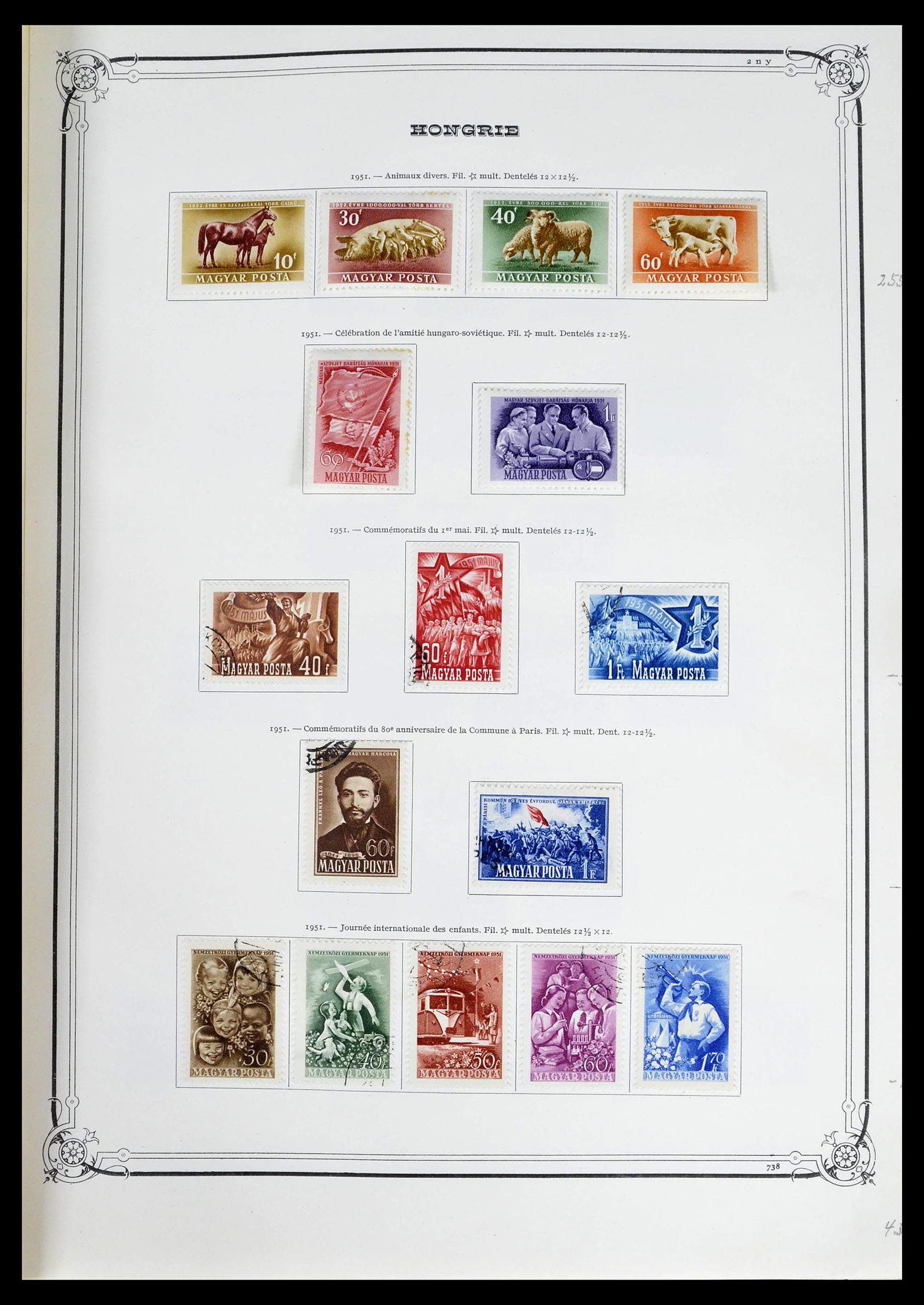 39050 0042 - Postzegelverzameling 39050 Hongarije 1871-1963.