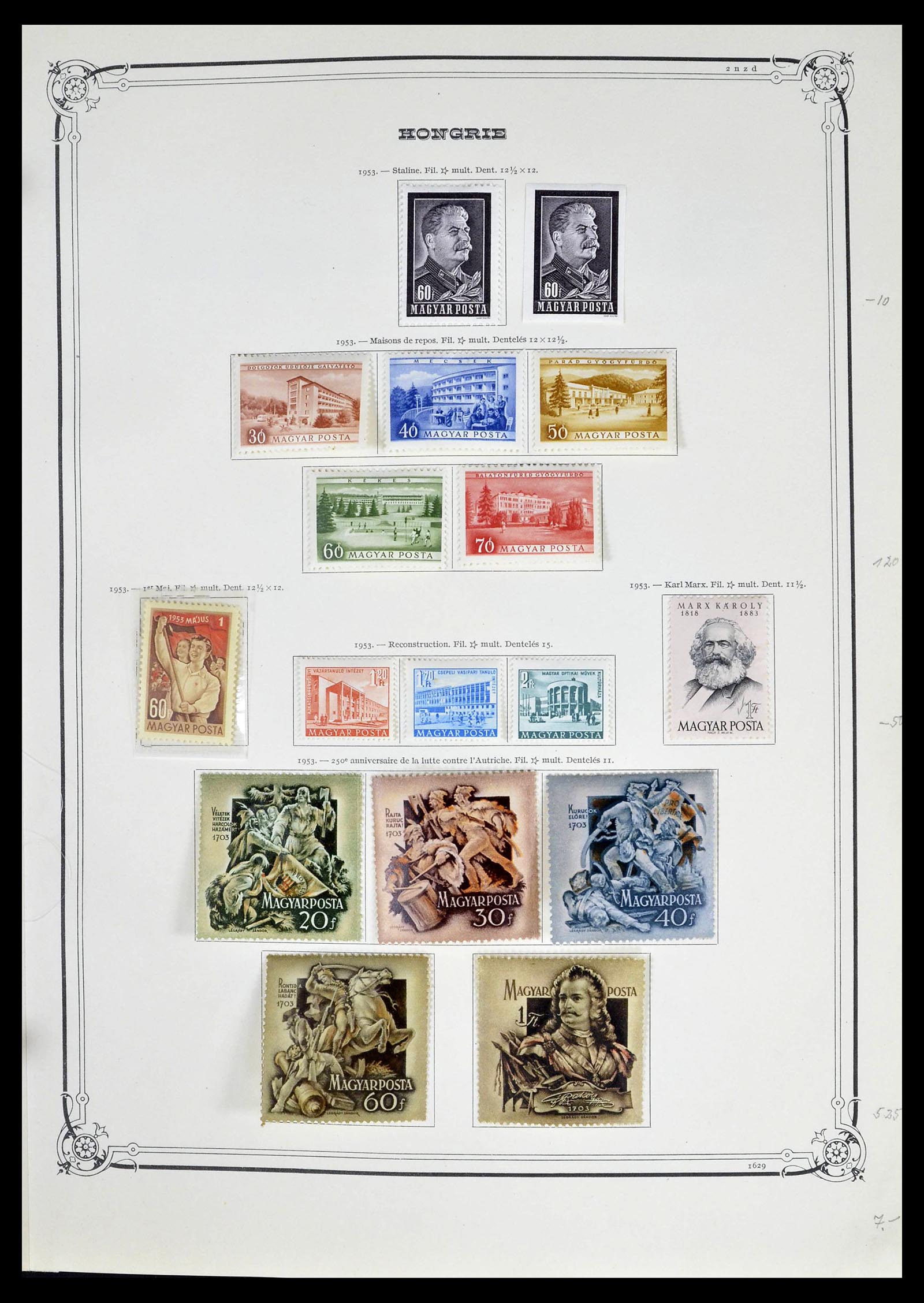 39050 0048 - Postzegelverzameling 39050 Hongarije 1871-1963.
