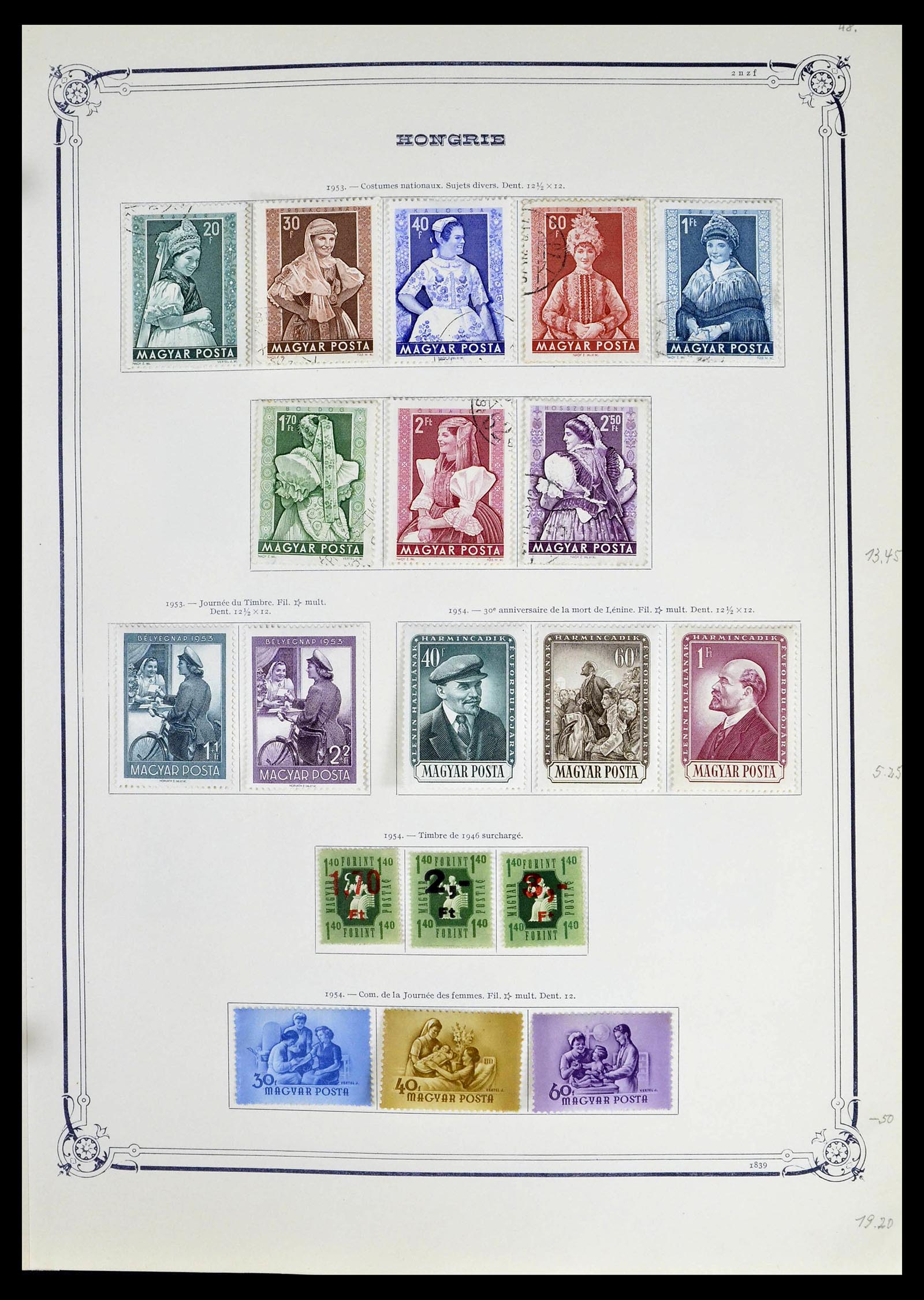 39050 0051 - Postzegelverzameling 39050 Hongarije 1871-1963.