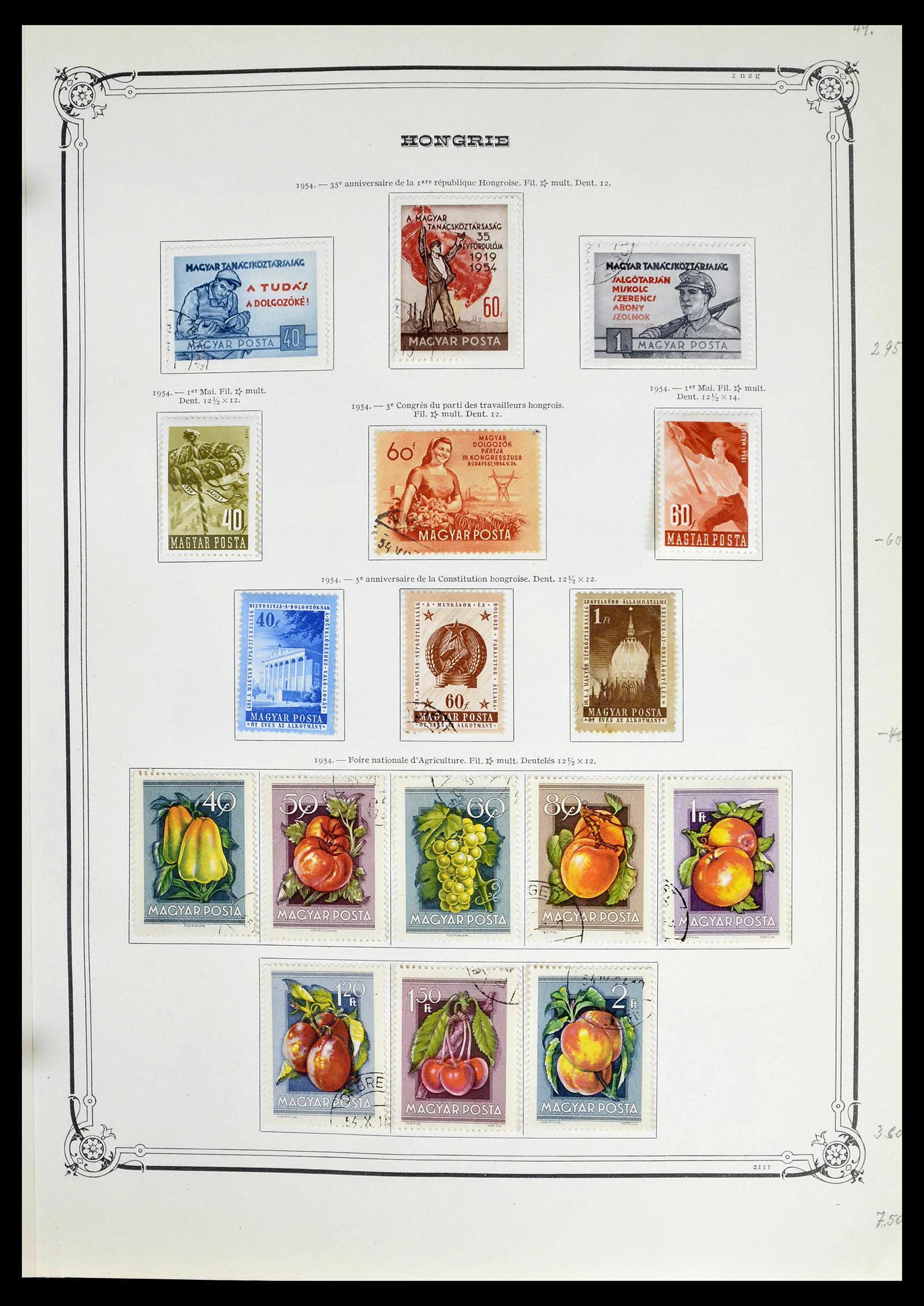 39050 0053 - Postzegelverzameling 39050 Hongarije 1871-1963.