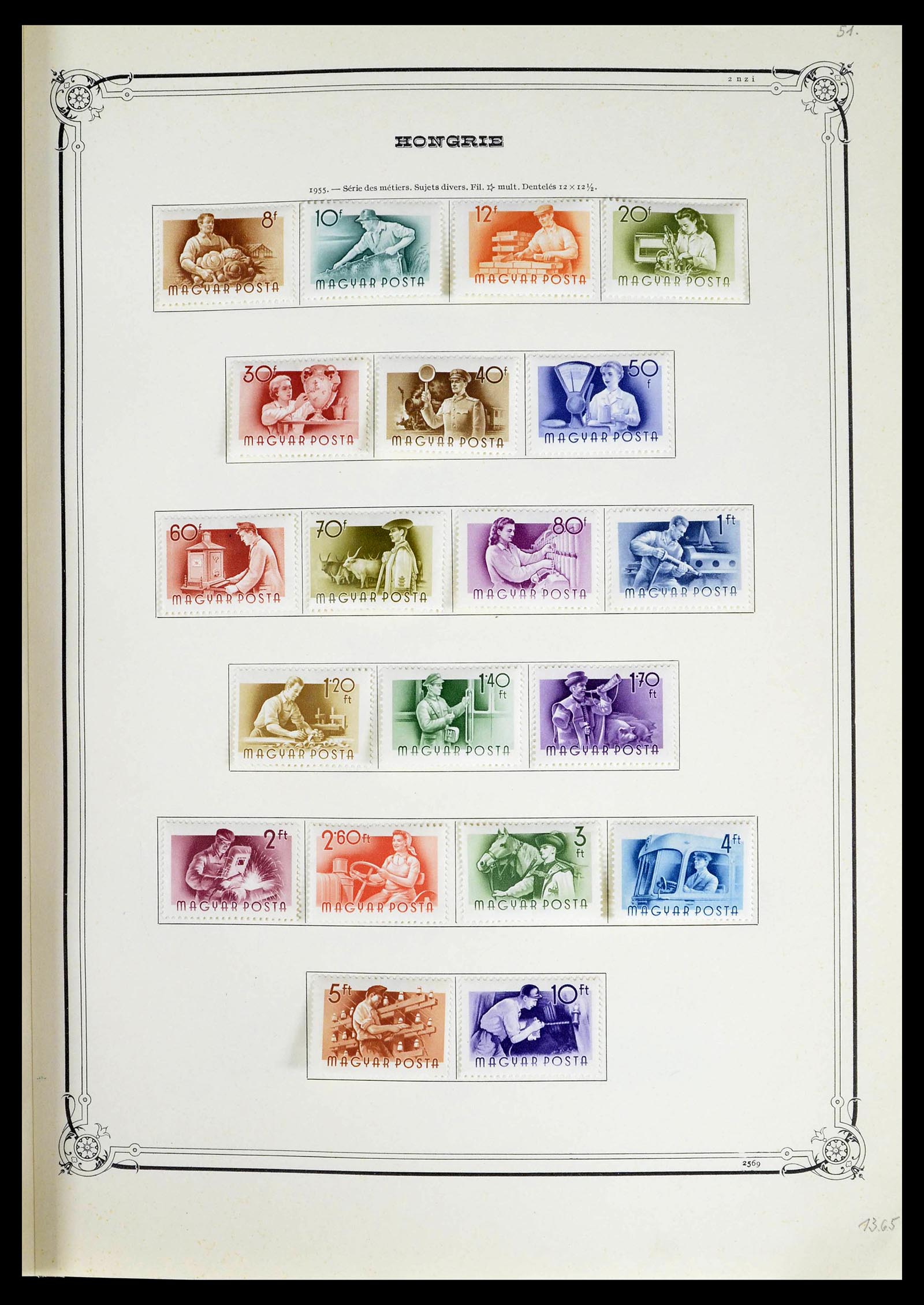 39050 0055 - Postzegelverzameling 39050 Hongarije 1871-1963.