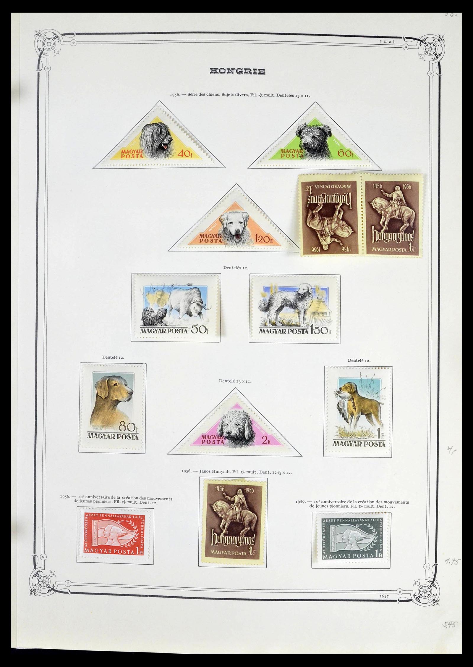 39050 0058 - Postzegelverzameling 39050 Hongarije 1871-1963.