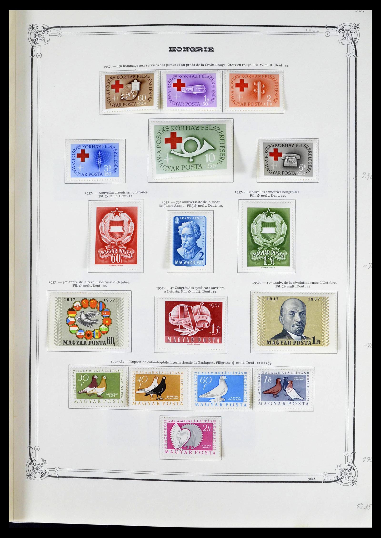 39050 0060 - Postzegelverzameling 39050 Hongarije 1871-1963.