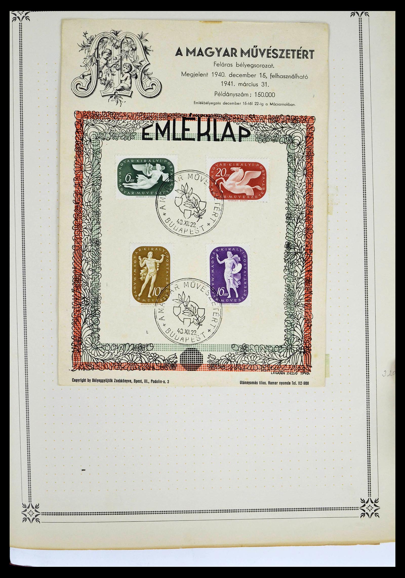 39050 0161 - Postzegelverzameling 39050 Hongarije 1871-1963.