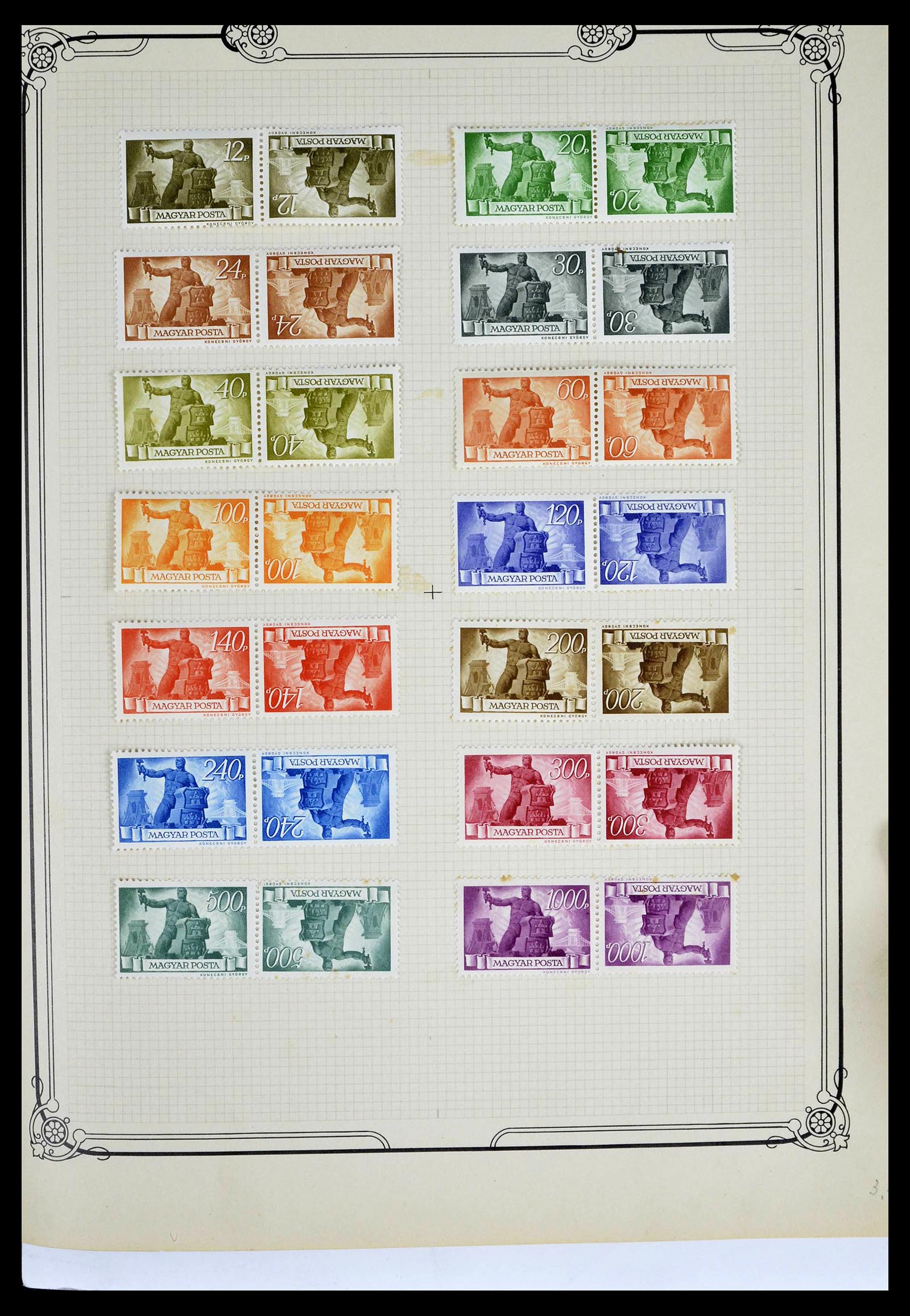 39050 0162 - Postzegelverzameling 39050 Hongarije 1871-1963.