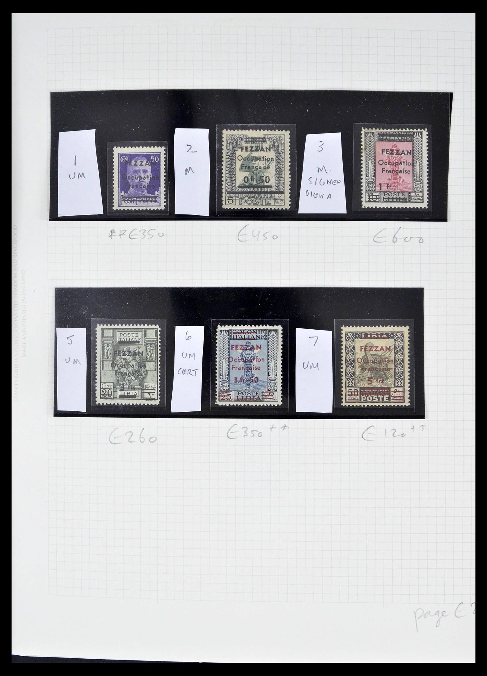 39053 0002 - Stamp collection 39053 Fezzan/Ghadames 1943-1951.