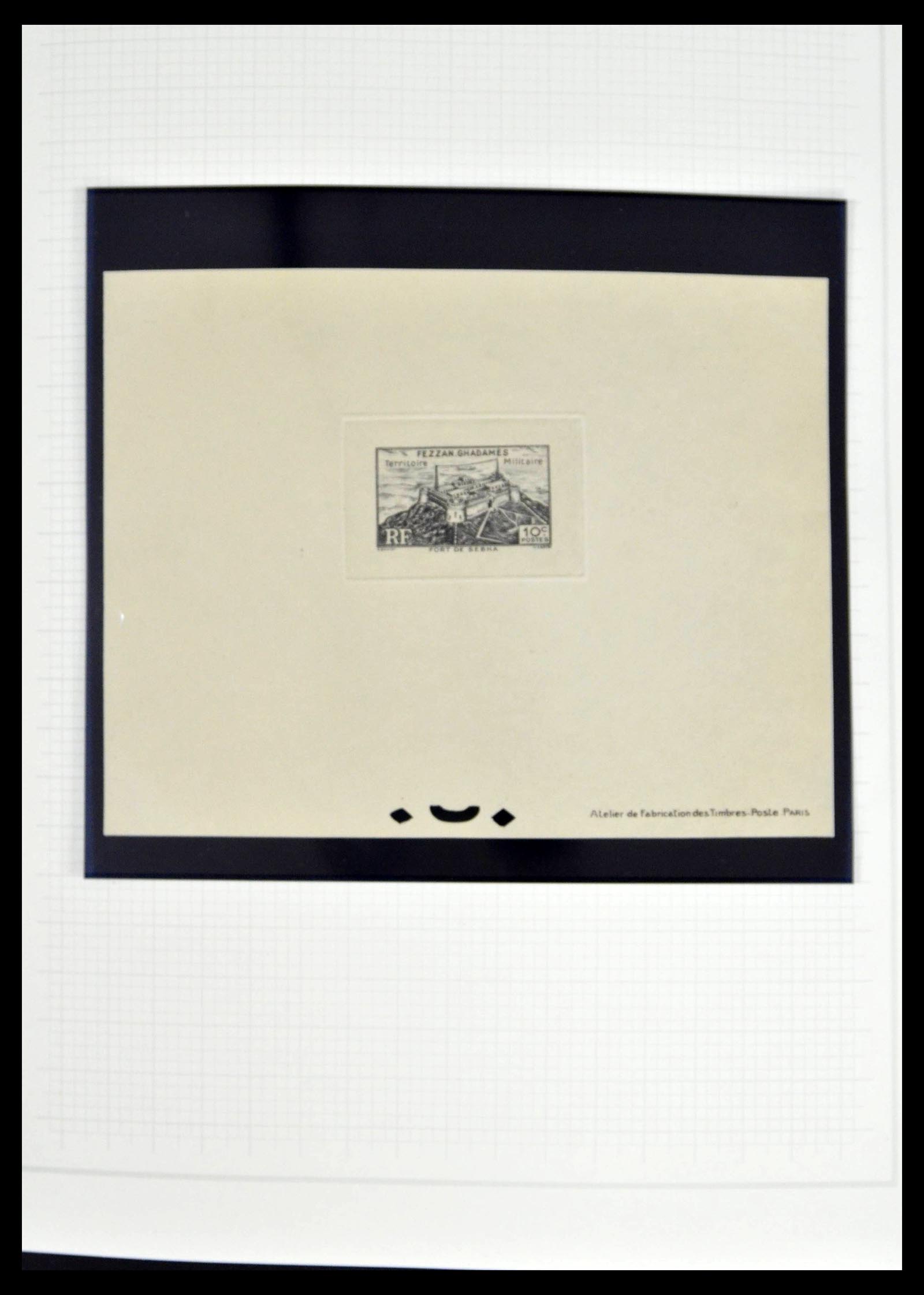 39053 0009 - Stamp collection 39053 Fezzan/Ghadames 1943-1951.