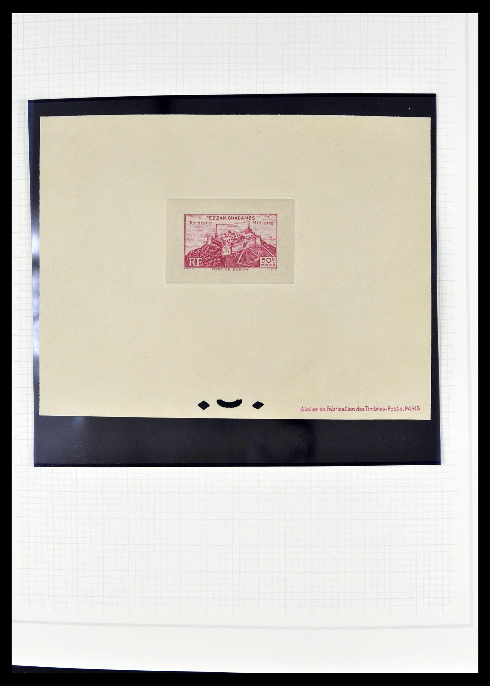 39053 0010 - Stamp collection 39053 Fezzan/Ghadames 1943-1951.