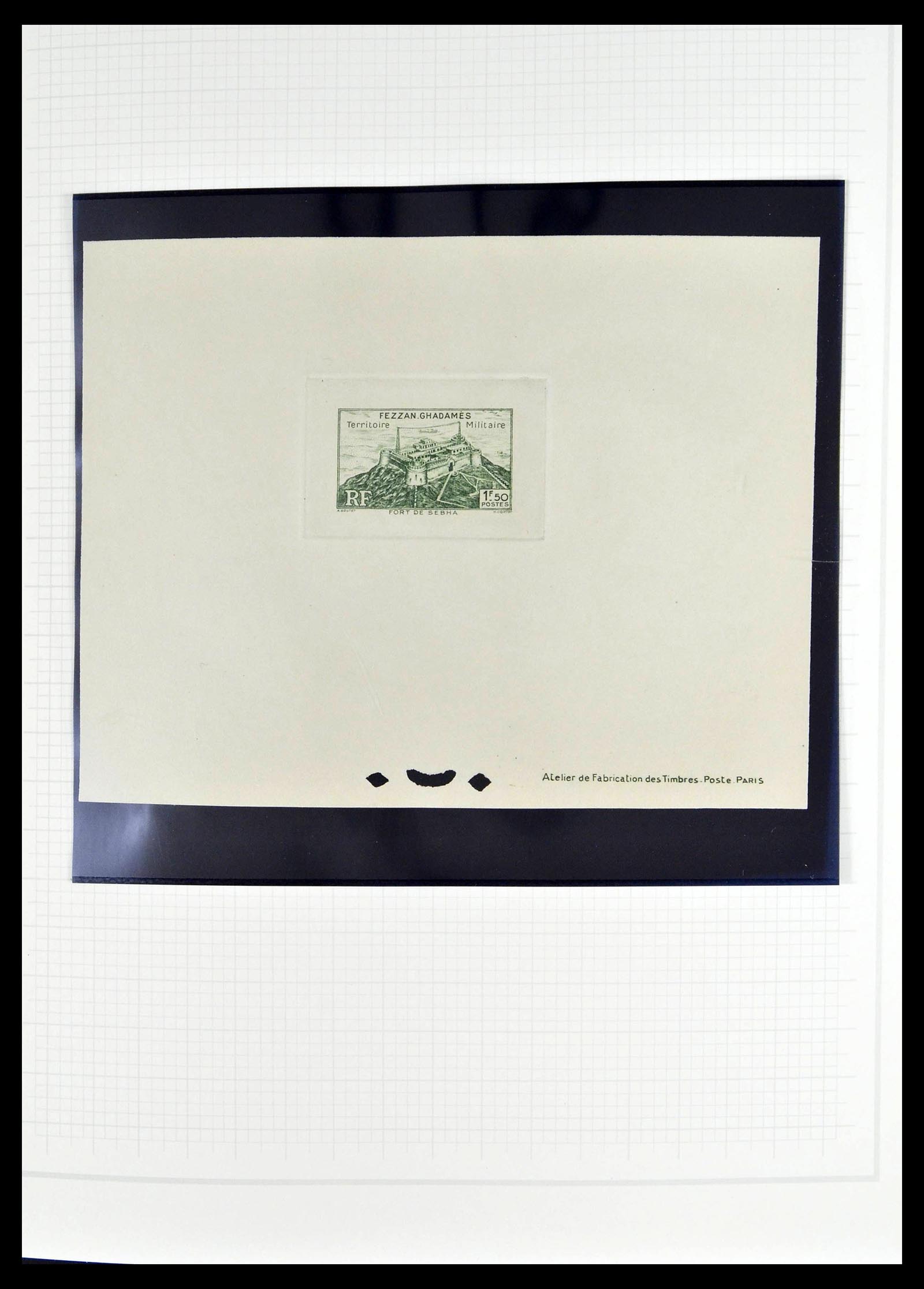 39053 0012 - Stamp collection 39053 Fezzan/Ghadames 1943-1951.