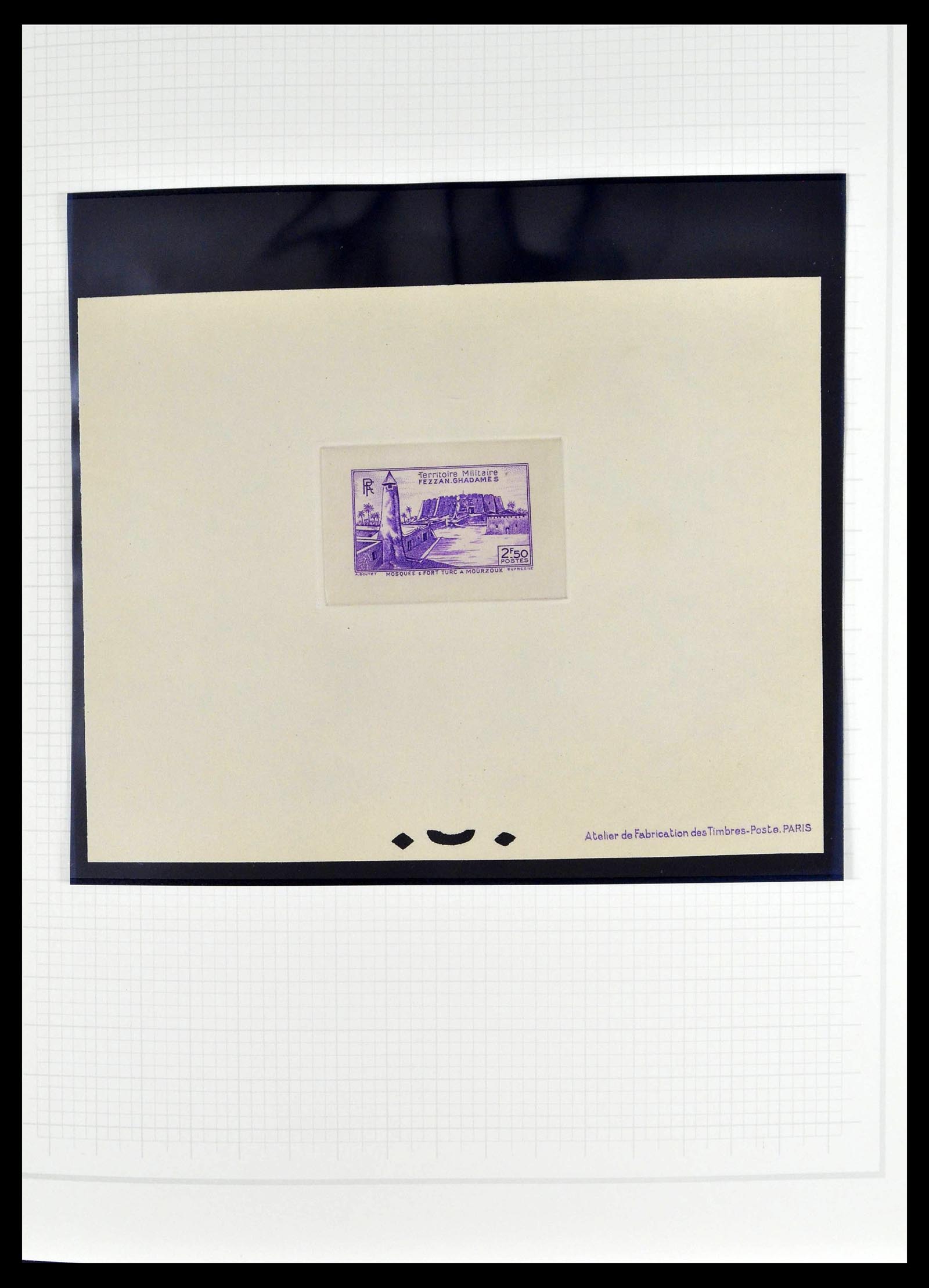 39053 0014 - Stamp collection 39053 Fezzan/Ghadames 1943-1951.