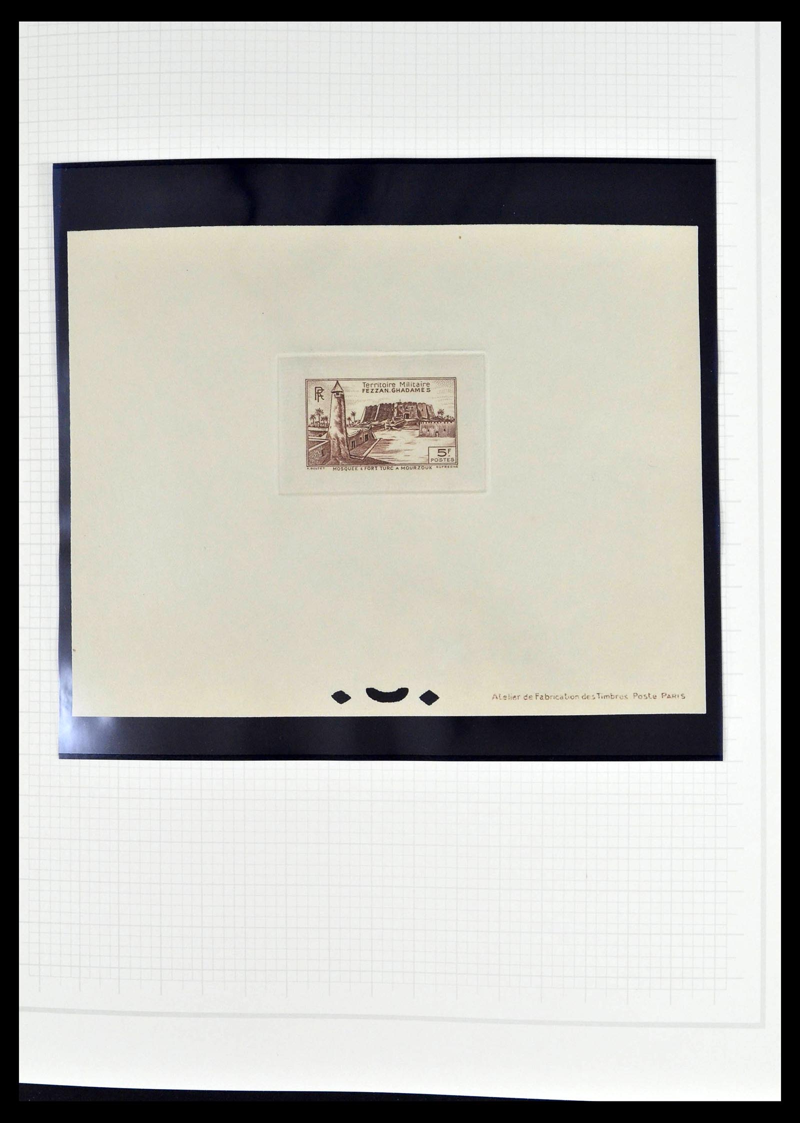 39053 0016 - Stamp collection 39053 Fezzan/Ghadames 1943-1951.