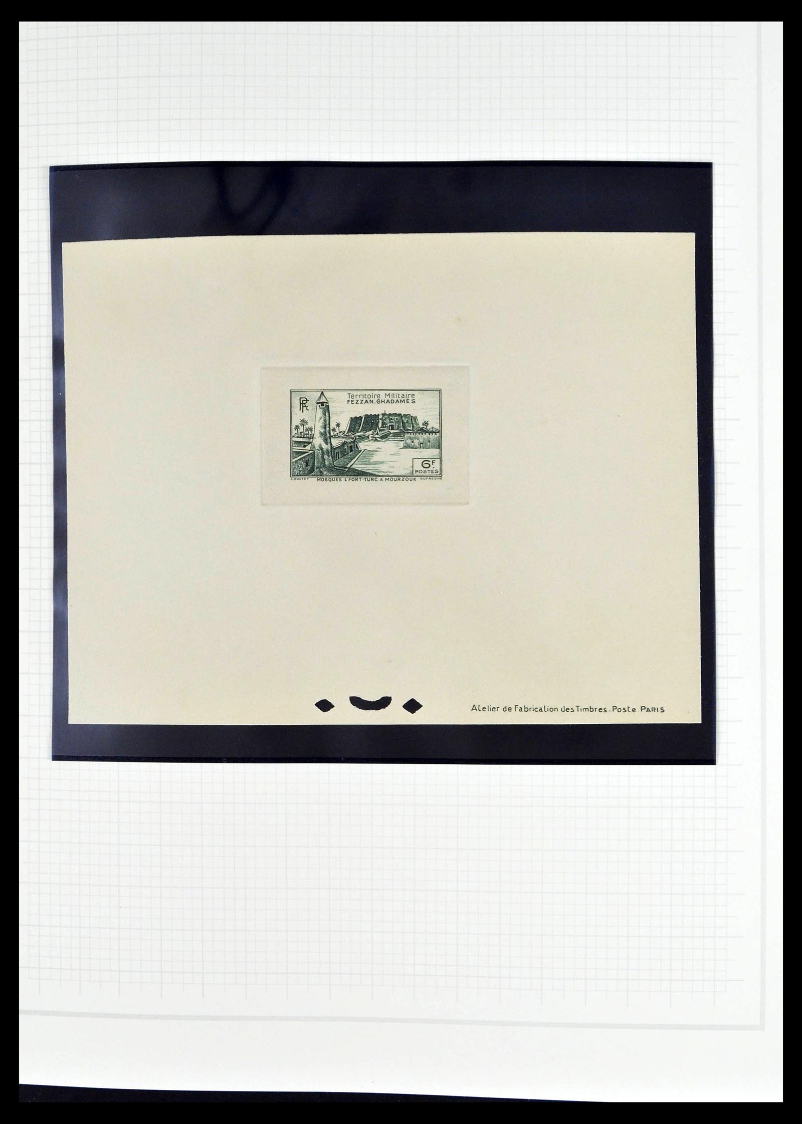 39053 0017 - Stamp collection 39053 Fezzan/Ghadames 1943-1951.