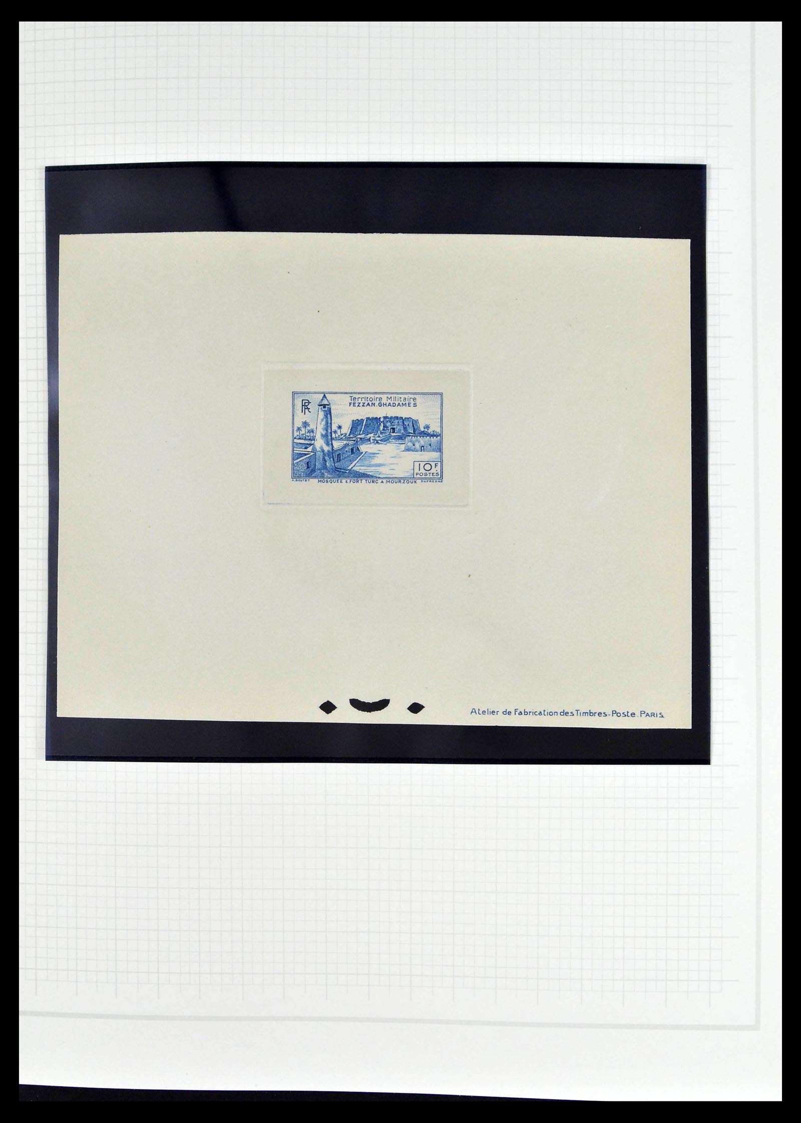 39053 0018 - Stamp collection 39053 Fezzan/Ghadames 1943-1951.