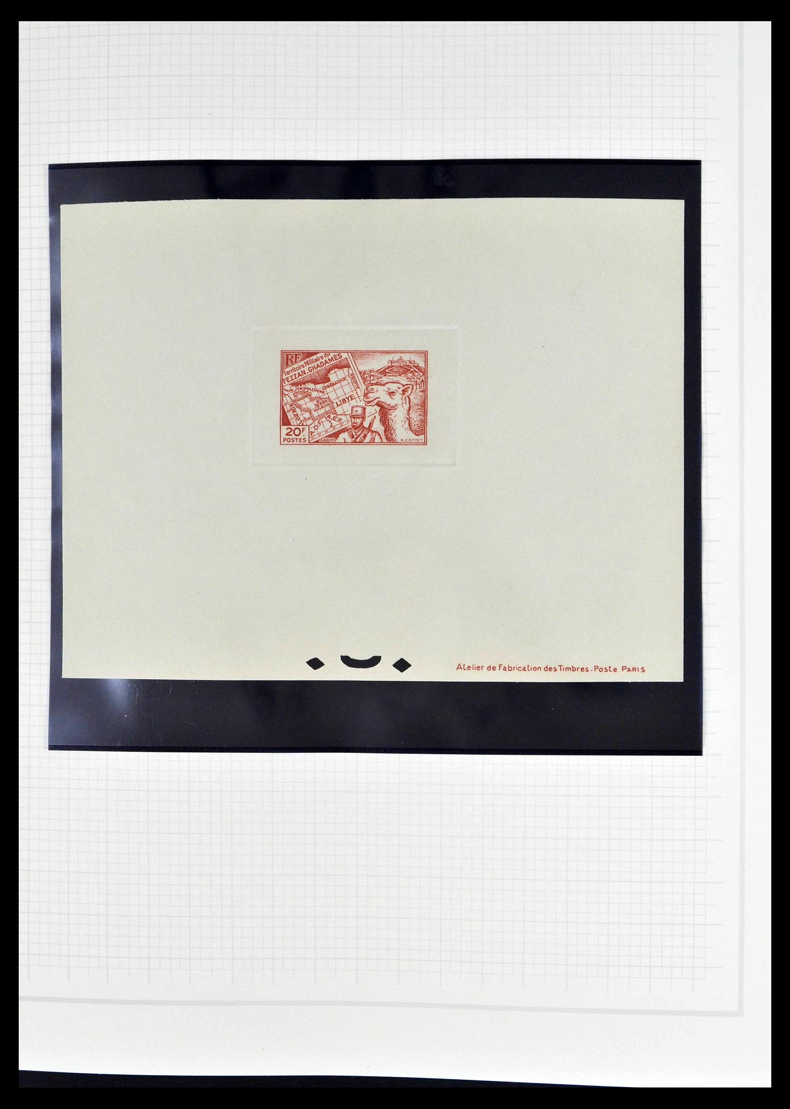 39053 0020 - Stamp collection 39053 Fezzan/Ghadames 1943-1951.