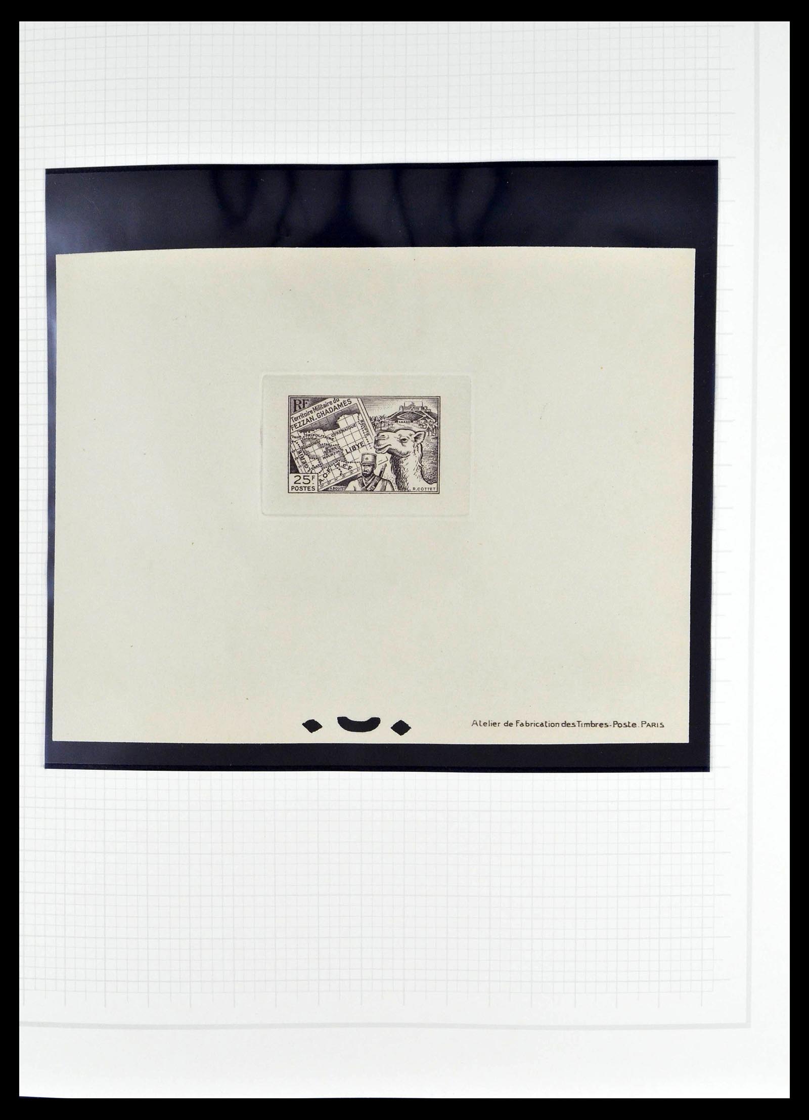 39053 0021 - Stamp collection 39053 Fezzan/Ghadames 1943-1951.