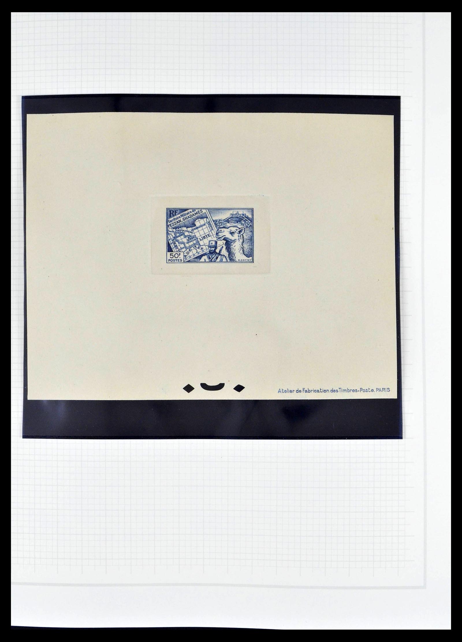 39053 0023 - Stamp collection 39053 Fezzan/Ghadames 1943-1951.
