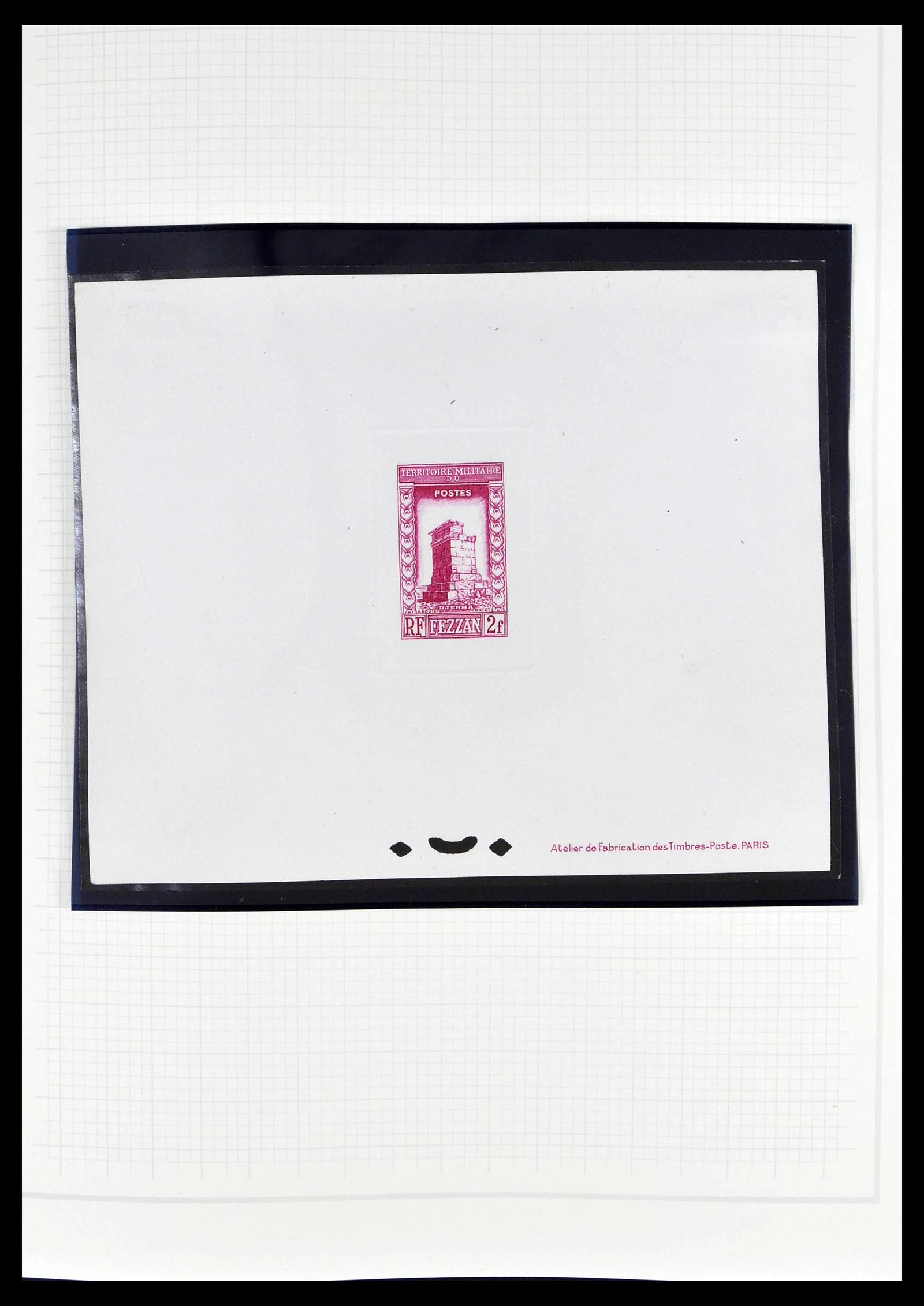 39053 0028 - Stamp collection 39053 Fezzan/Ghadames 1943-1951.