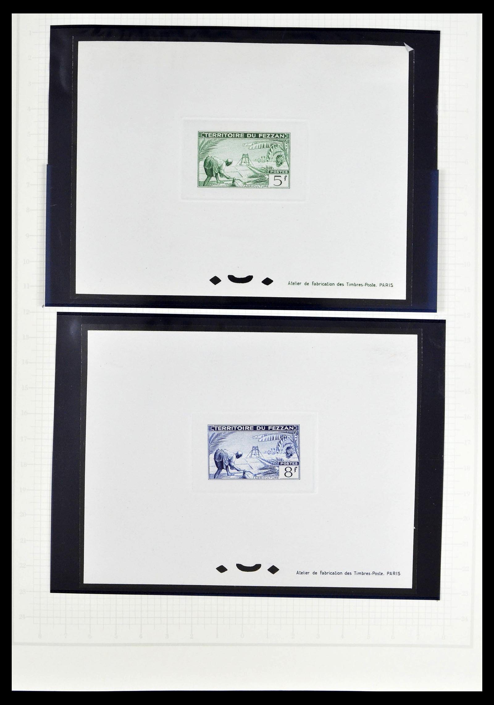 39053 0042 - Stamp collection 39053 Fezzan/Ghadames 1943-1951.