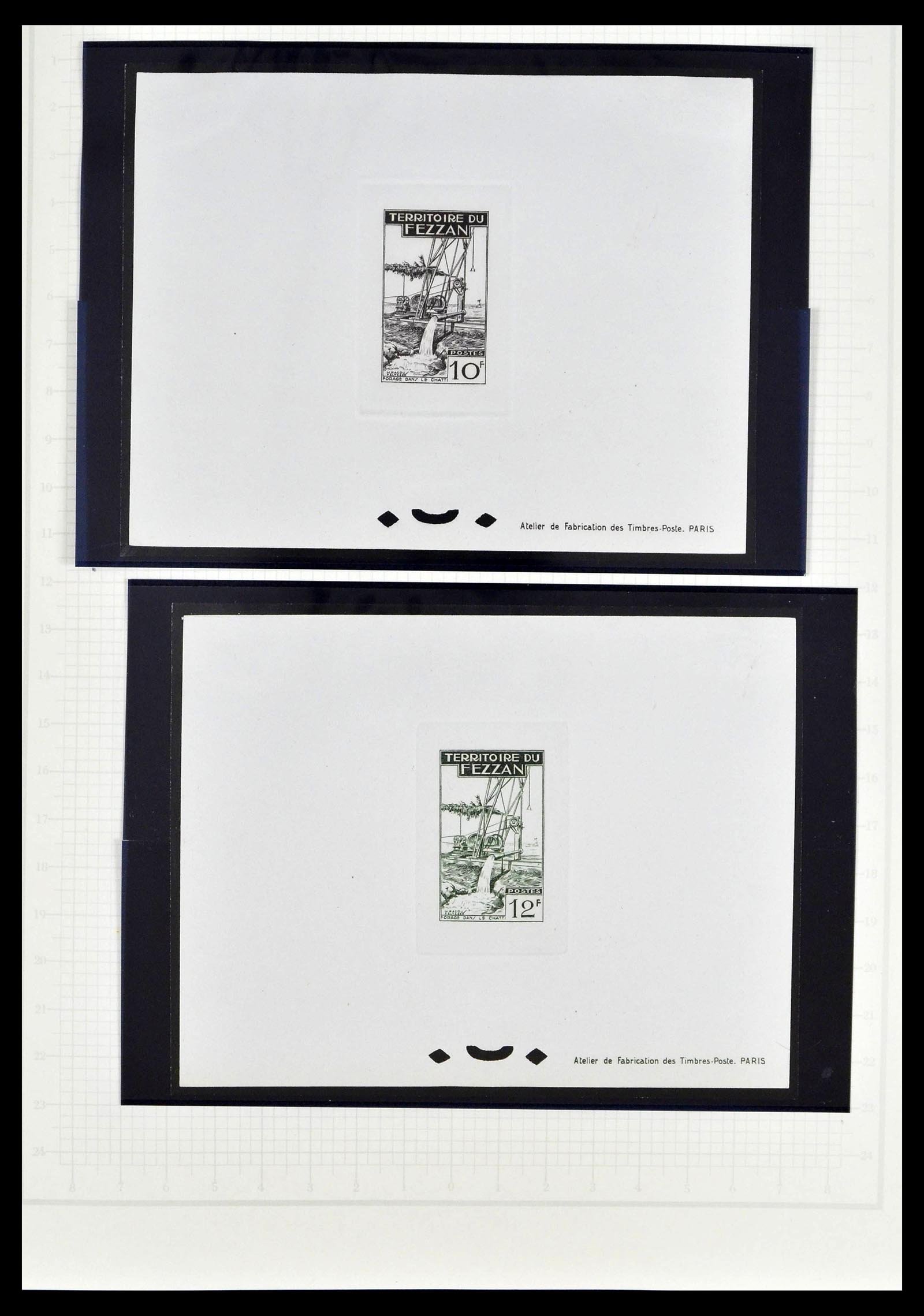 39053 0043 - Stamp collection 39053 Fezzan/Ghadames 1943-1951.