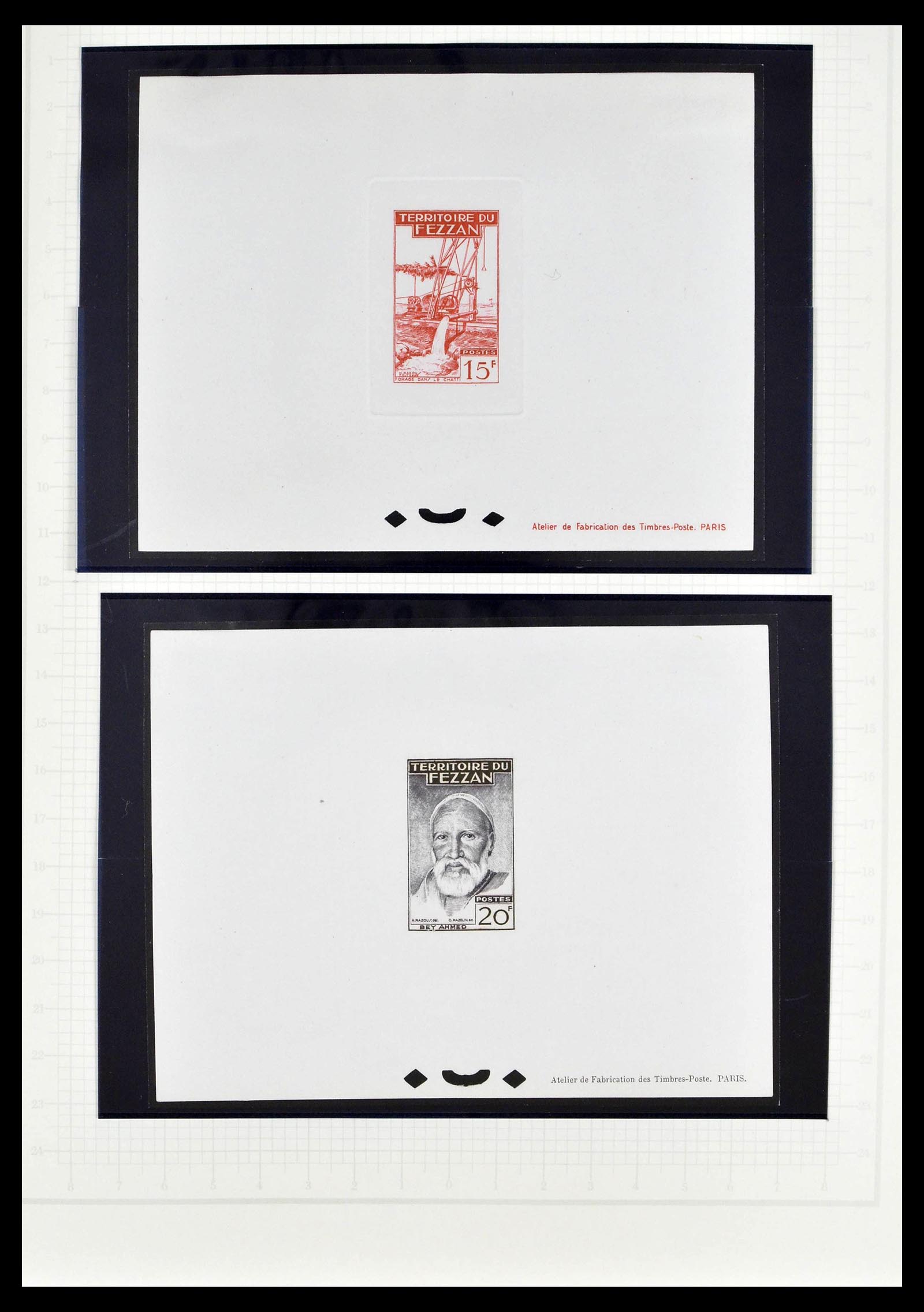39053 0044 - Stamp collection 39053 Fezzan/Ghadames 1943-1951.