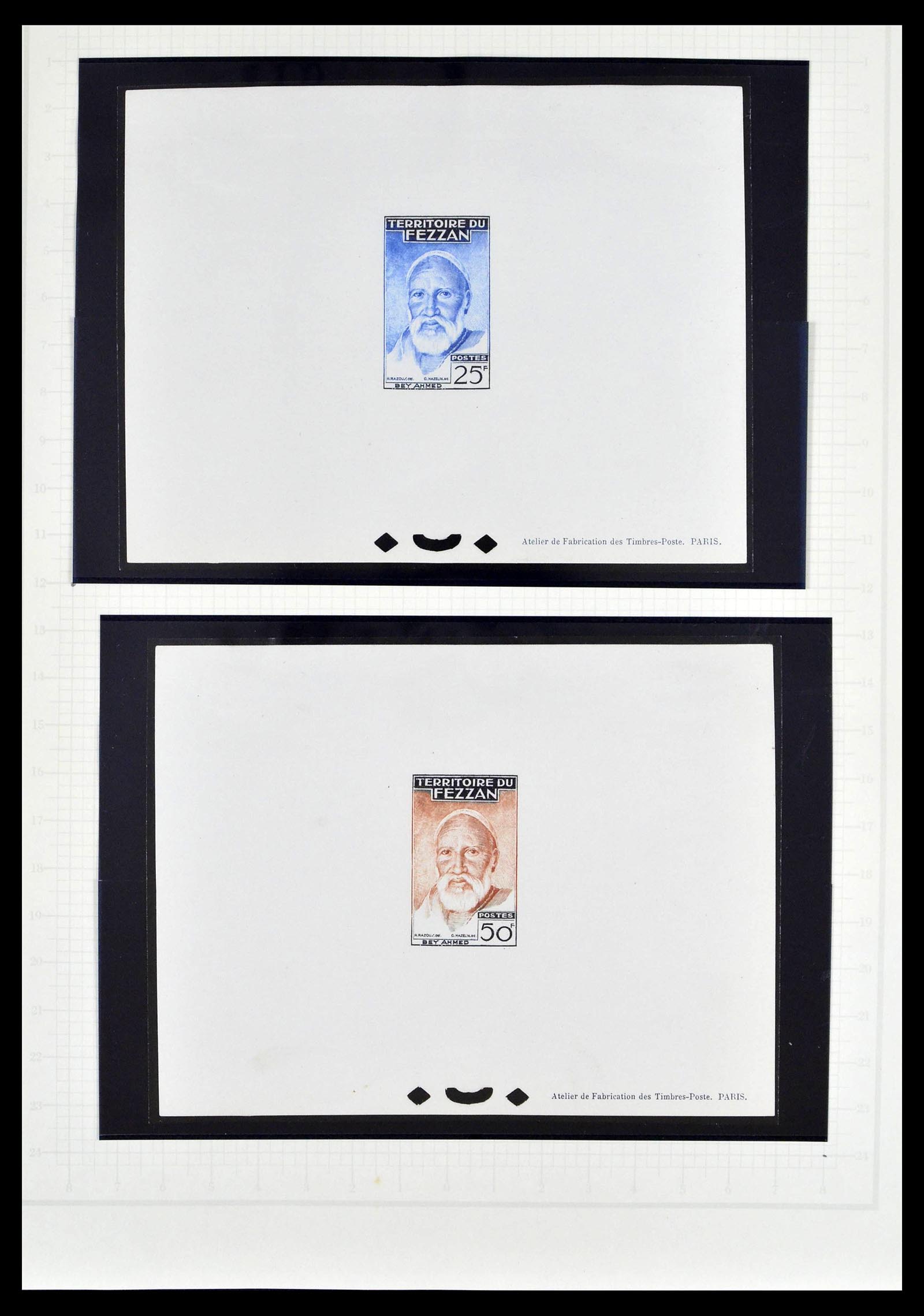 39053 0045 - Stamp collection 39053 Fezzan/Ghadames 1943-1951.