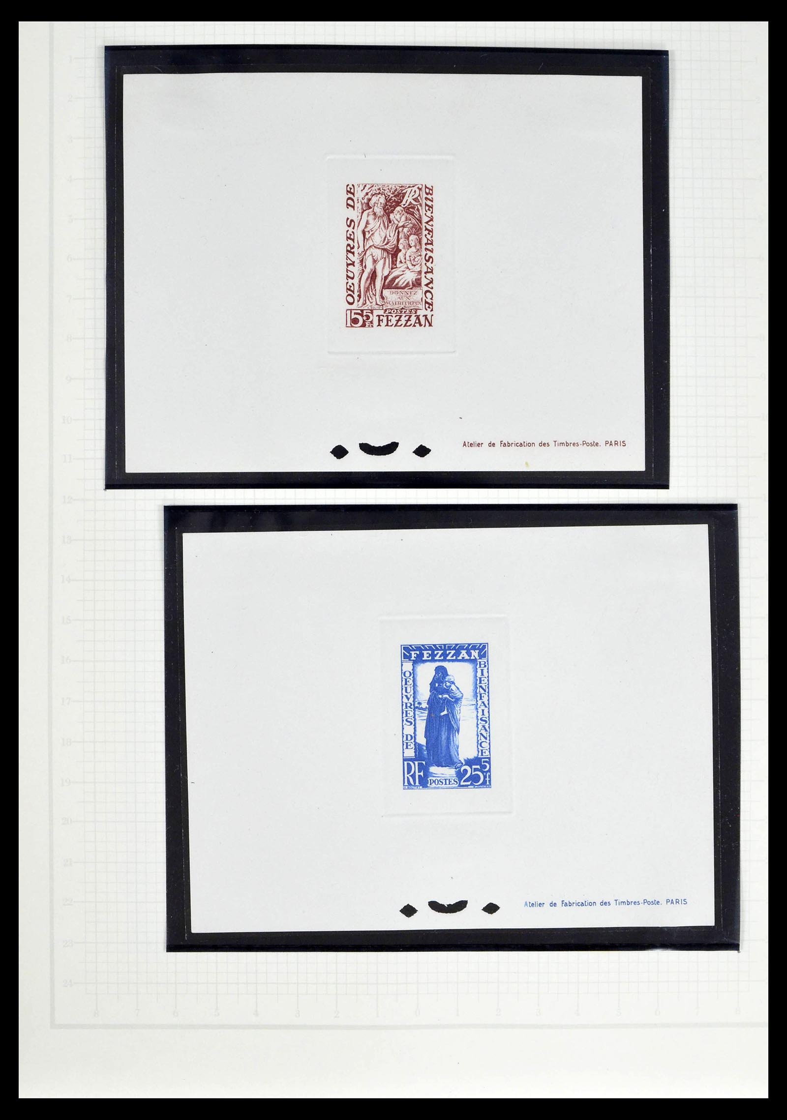 39053 0049 - Stamp collection 39053 Fezzan/Ghadames 1943-1951.