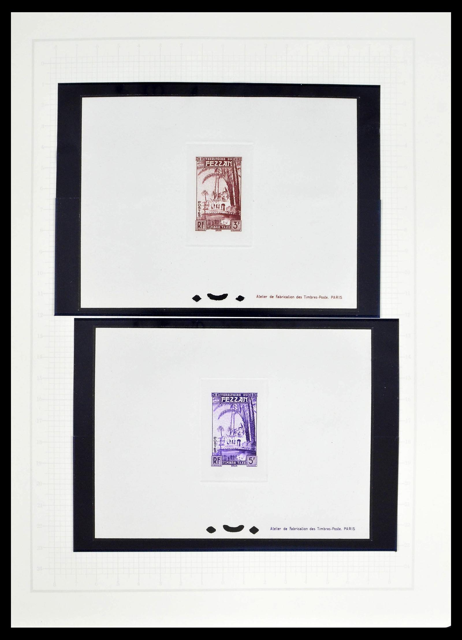 39053 0051 - Stamp collection 39053 Fezzan/Ghadames 1943-1951.