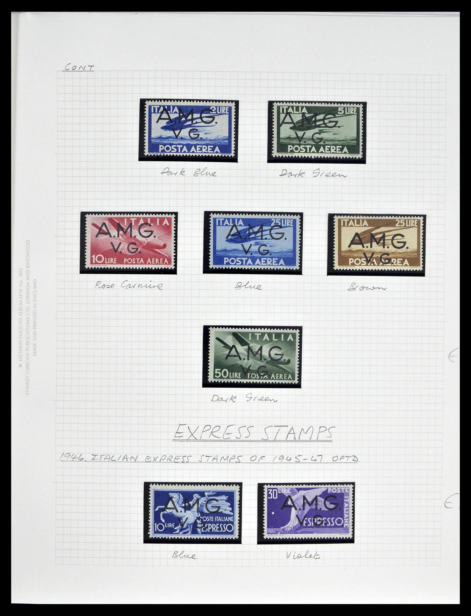 39055 0004 - Stamp collection 39055 Triest Zone A/B complete 1945-1954.