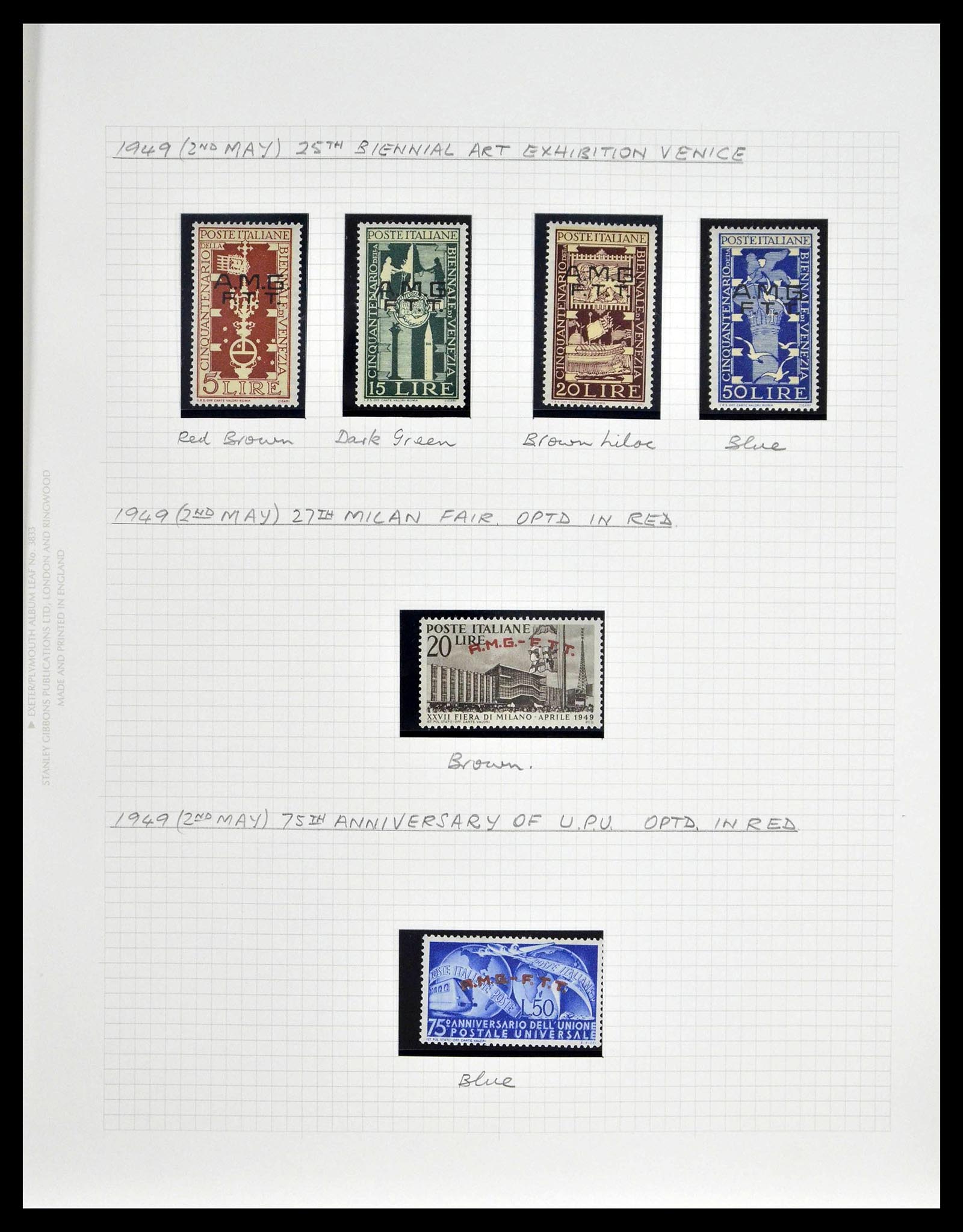 39055 0008 - Stamp collection 39055 Triest Zone A/B complete 1945-1954.
