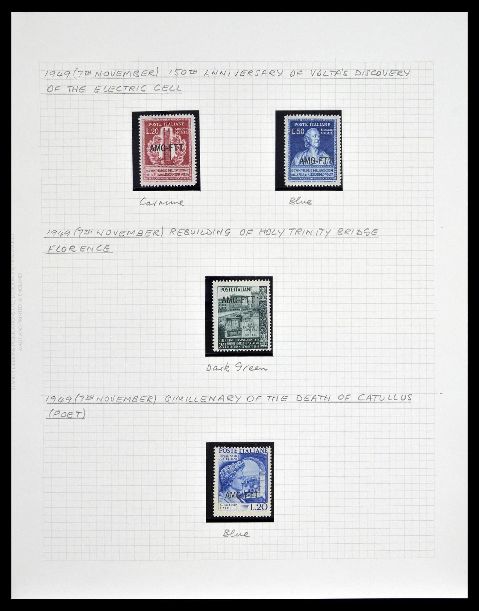 39055 0012 - Stamp collection 39055 Triest Zone A/B complete 1945-1954.