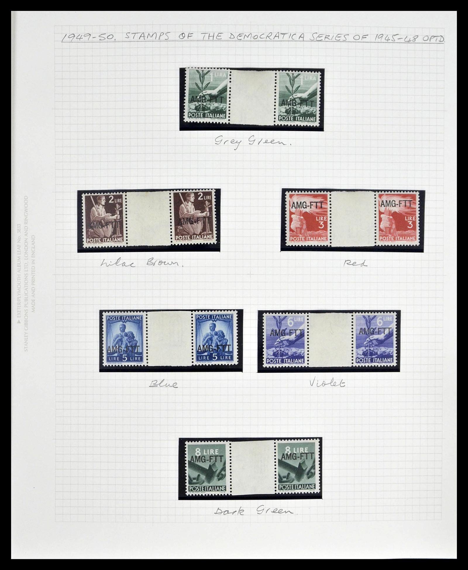 39055 0013 - Stamp collection 39055 Triest Zone A/B complete 1945-1954.