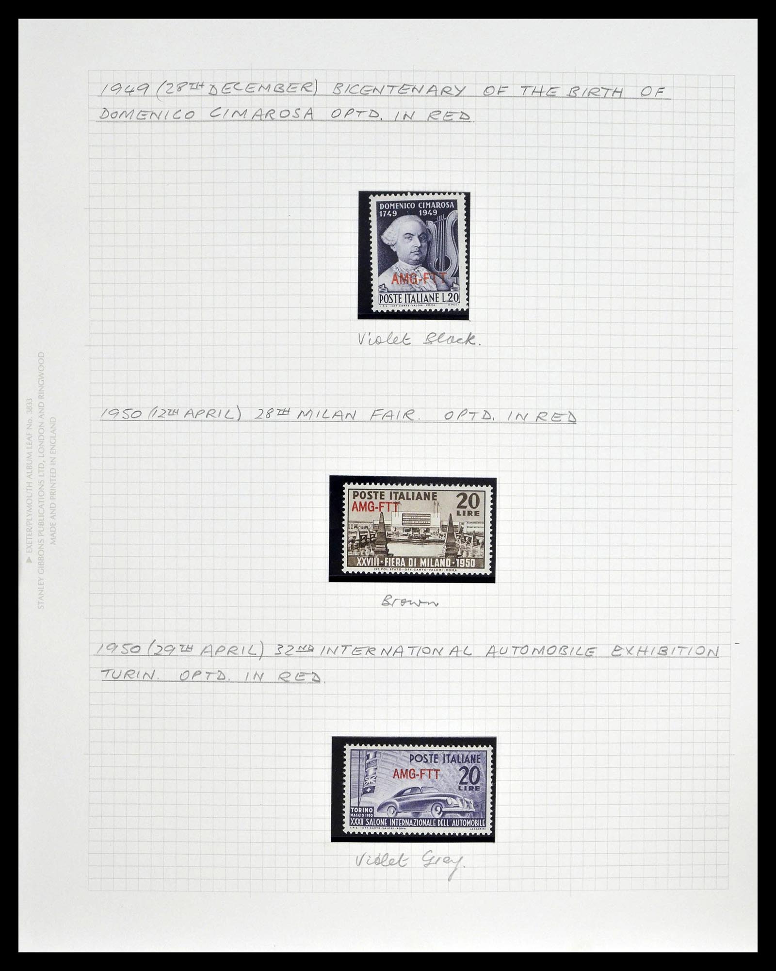 39055 0015 - Stamp collection 39055 Triest Zone A/B complete 1945-1954.