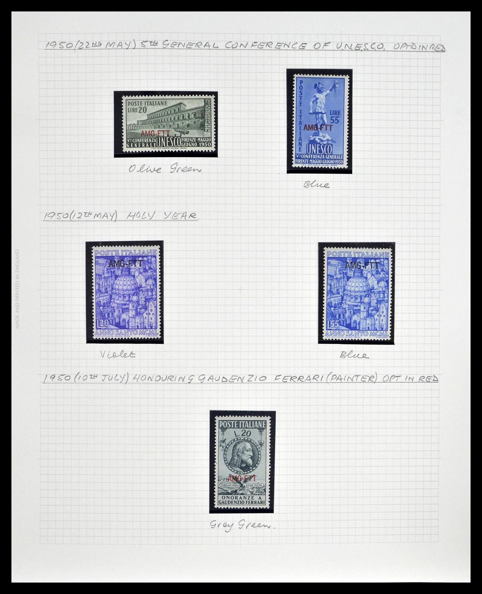 39055 0016 - Stamp collection 39055 Triest Zone A/B complete 1945-1954.