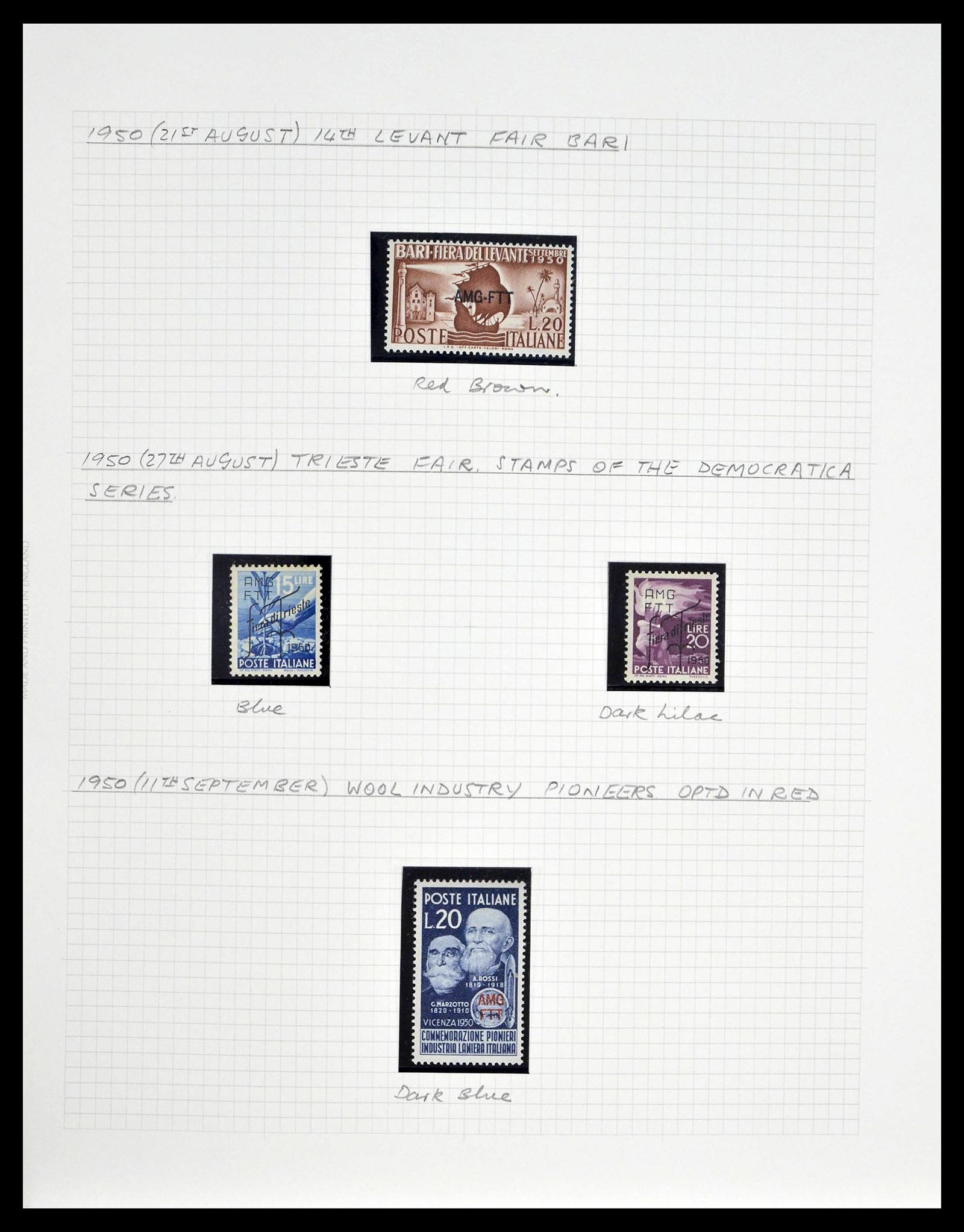 39055 0018 - Stamp collection 39055 Triest Zone A/B complete 1945-1954.