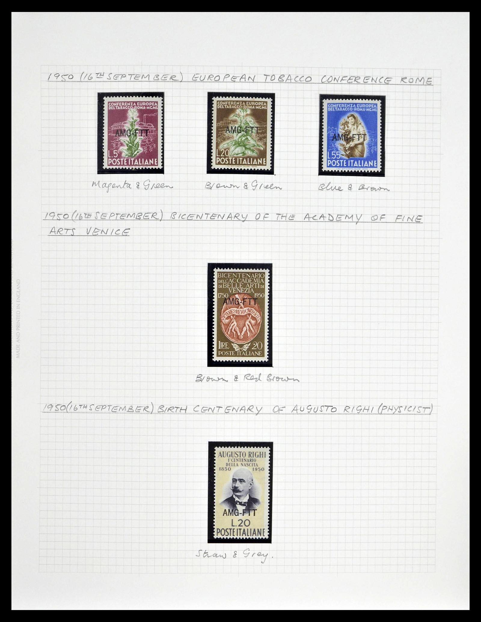39055 0019 - Stamp collection 39055 Triest Zone A/B complete 1945-1954.