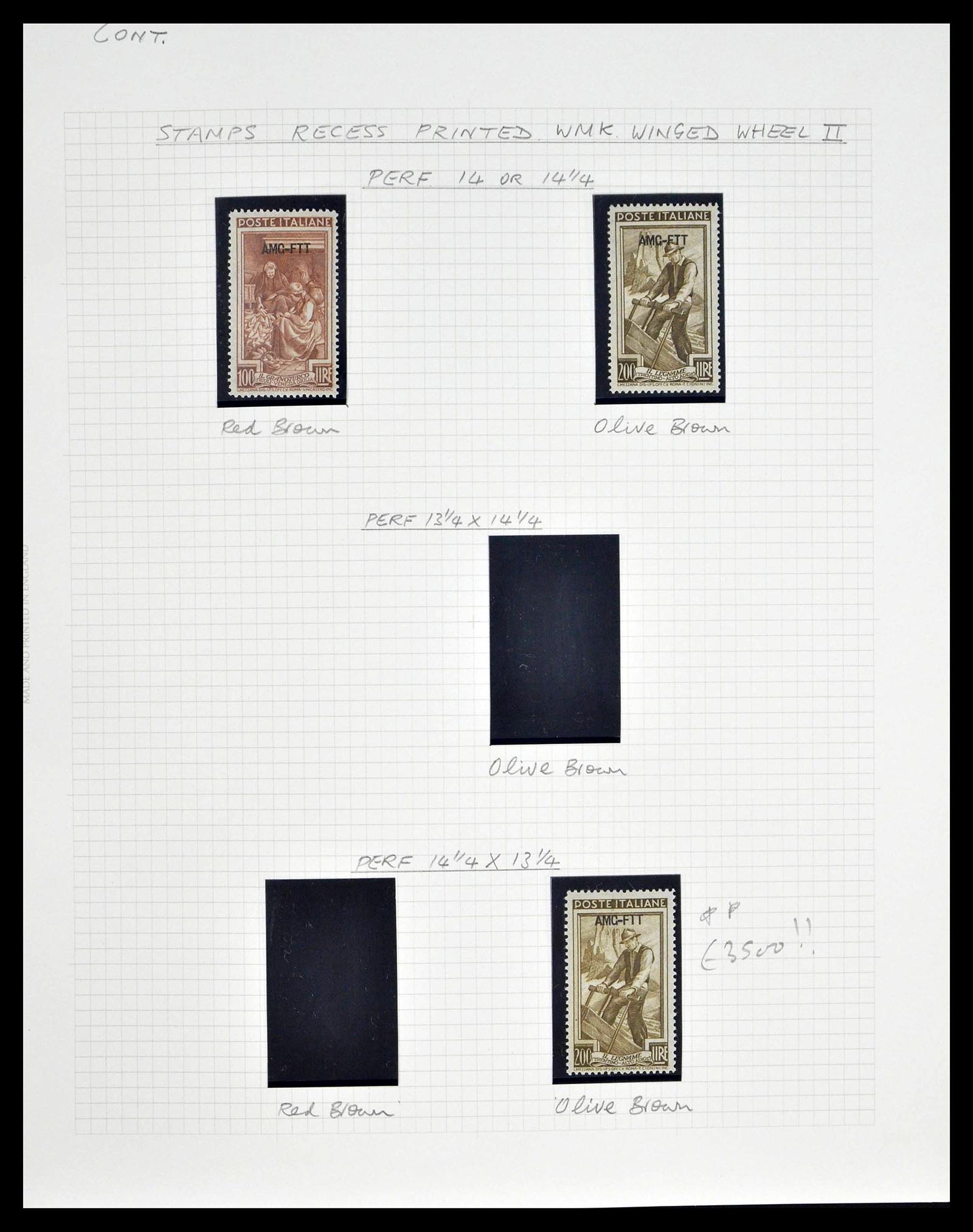 39055 0023 - Postzegelverzameling 39055 Triëst Zone A/B compleet 1945-1954.