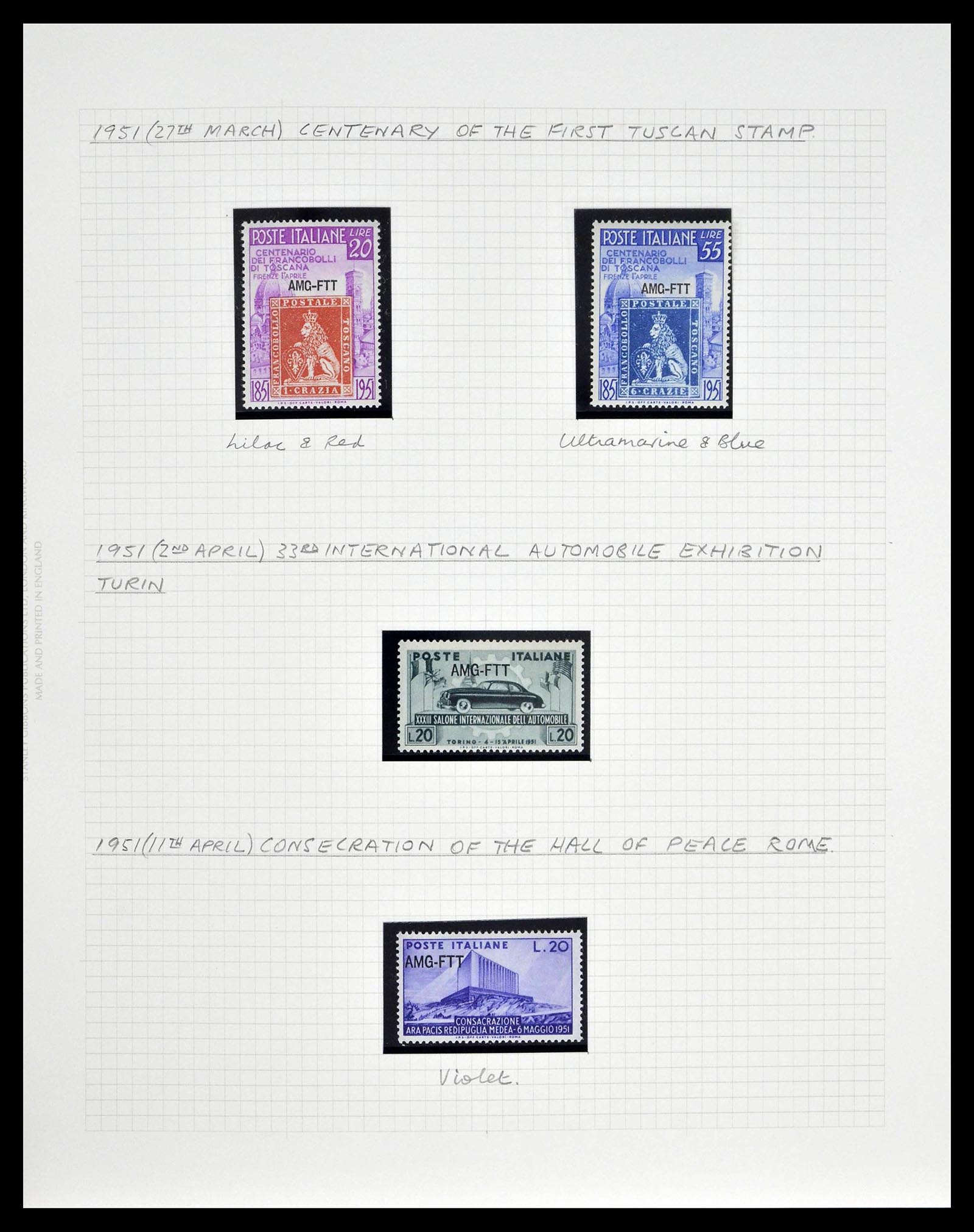 39055 0025 - Stamp collection 39055 Triest Zone A/B complete 1945-1954.
