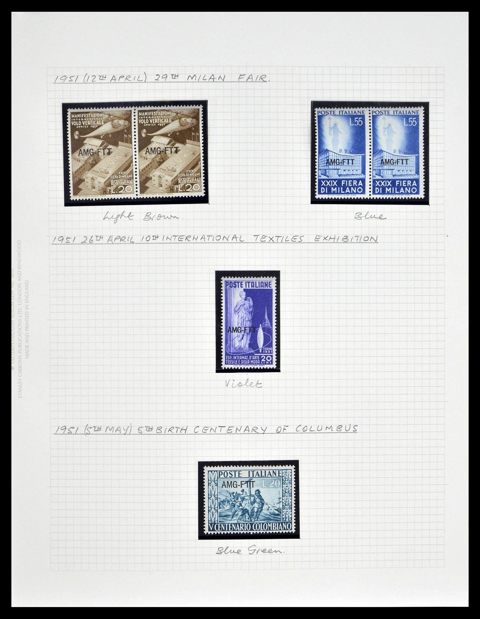 39055 0026 - Postzegelverzameling 39055 Triëst Zone A/B compleet 1945-1954.