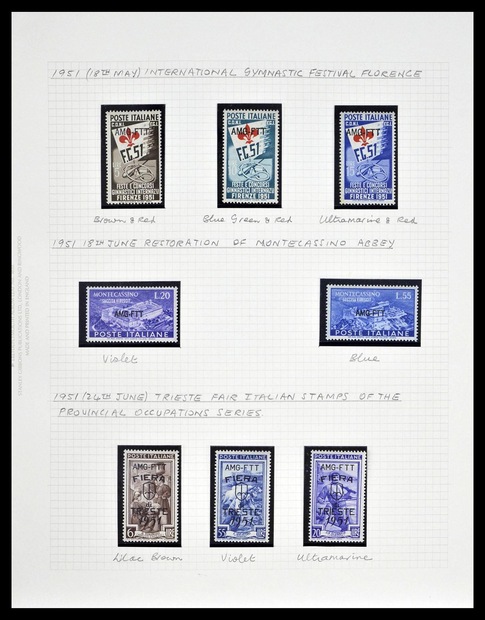 39055 0027 - Postzegelverzameling 39055 Triëst Zone A/B compleet 1945-1954.