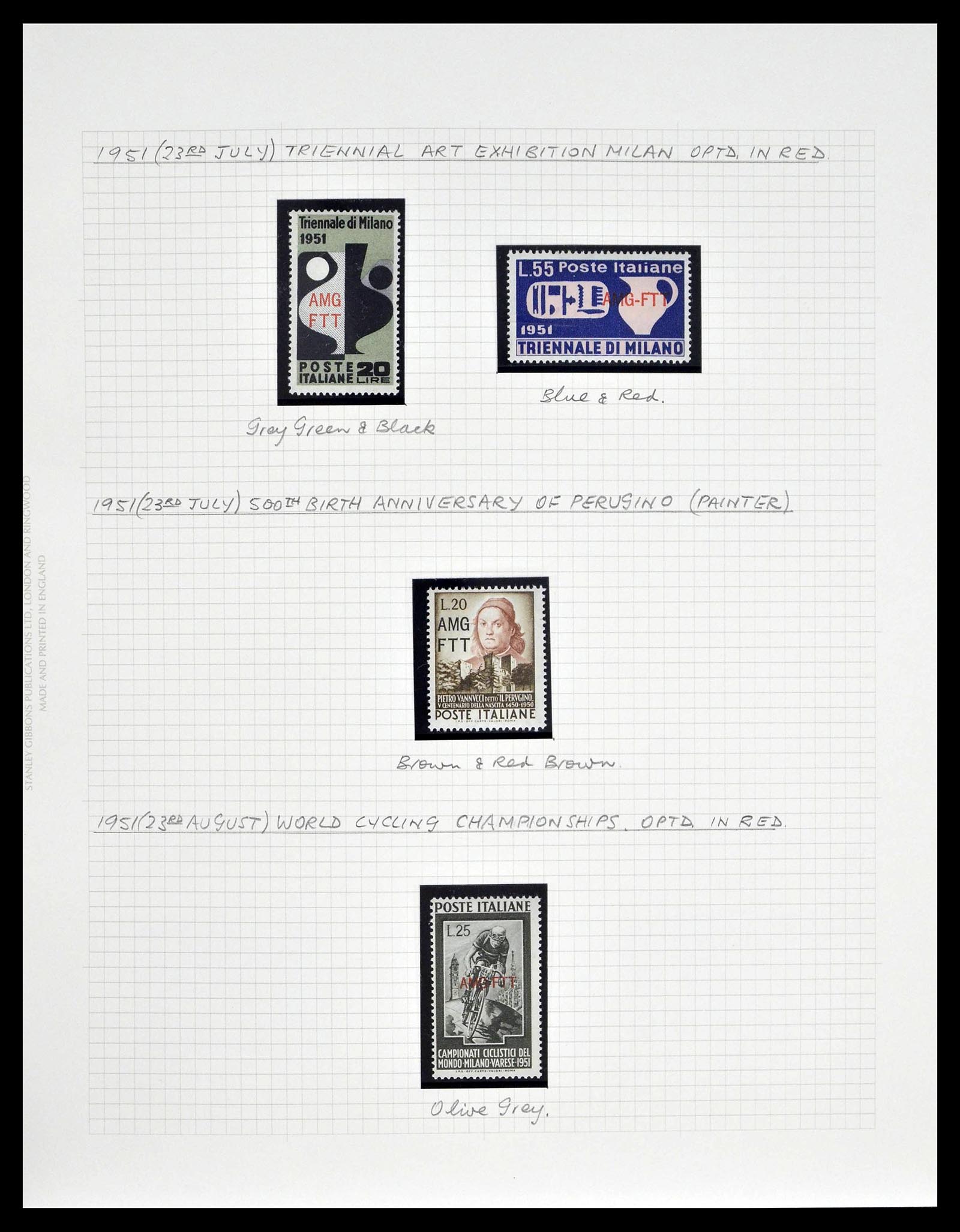 39055 0028 - Postzegelverzameling 39055 Triëst Zone A/B compleet 1945-1954.