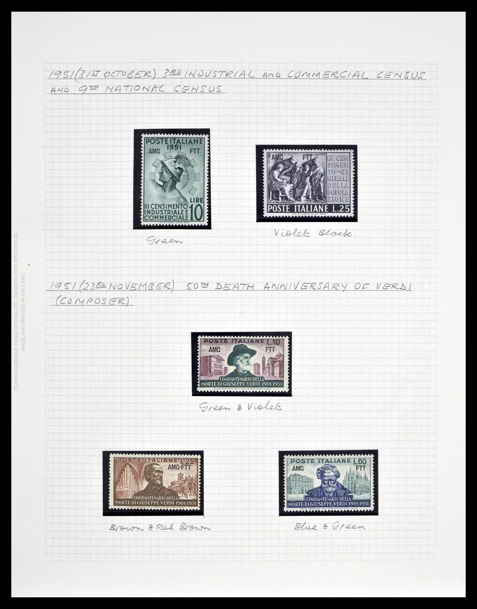 39055 0030 - Postzegelverzameling 39055 Triëst Zone A/B compleet 1945-1954.