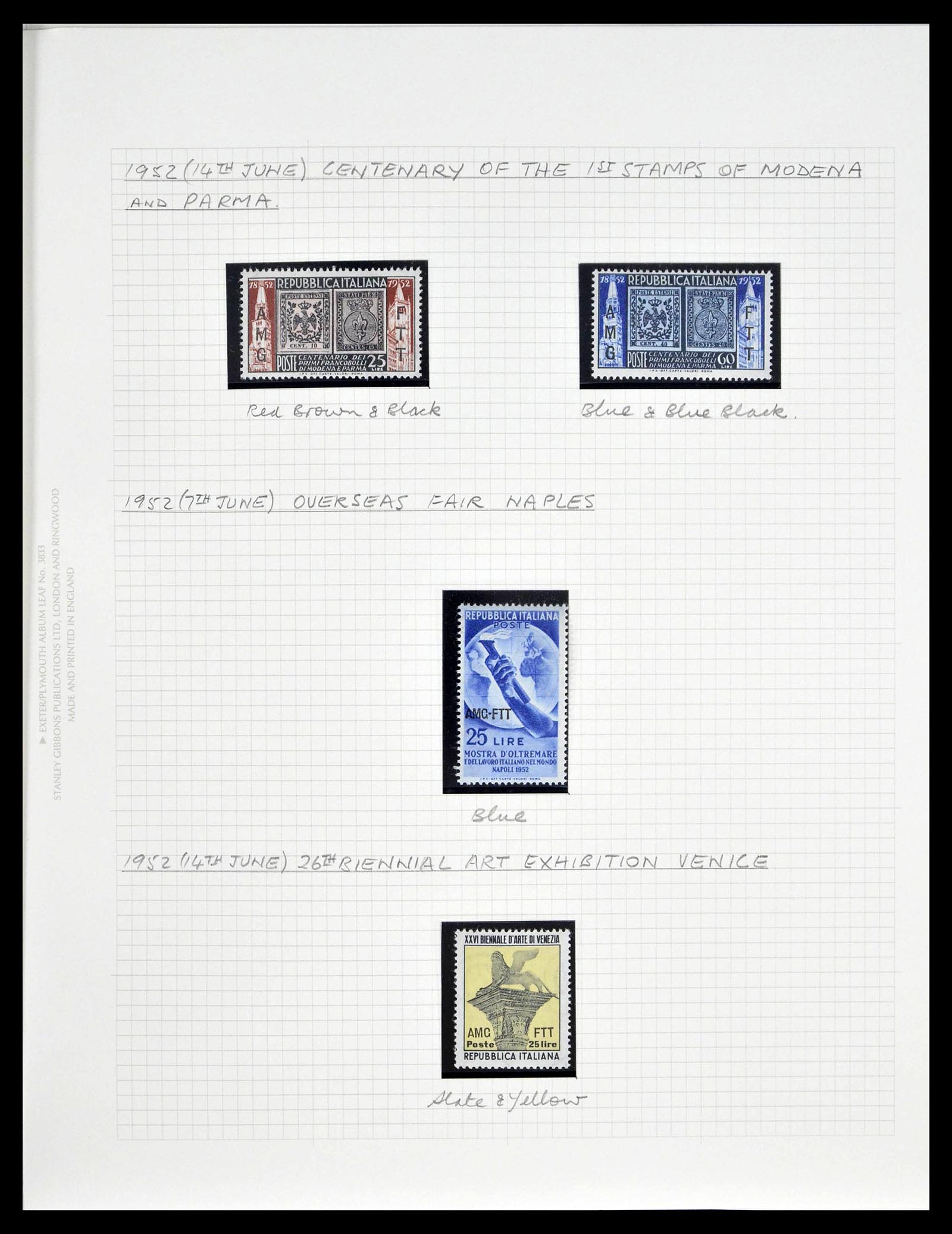 39055 0033 - Postzegelverzameling 39055 Triëst Zone A/B compleet 1945-1954.