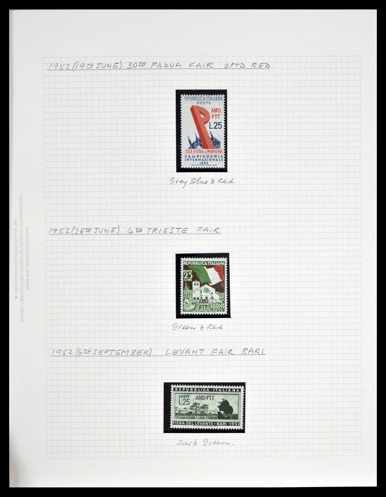 39055 0034 - Postzegelverzameling 39055 Triëst Zone A/B compleet 1945-1954.