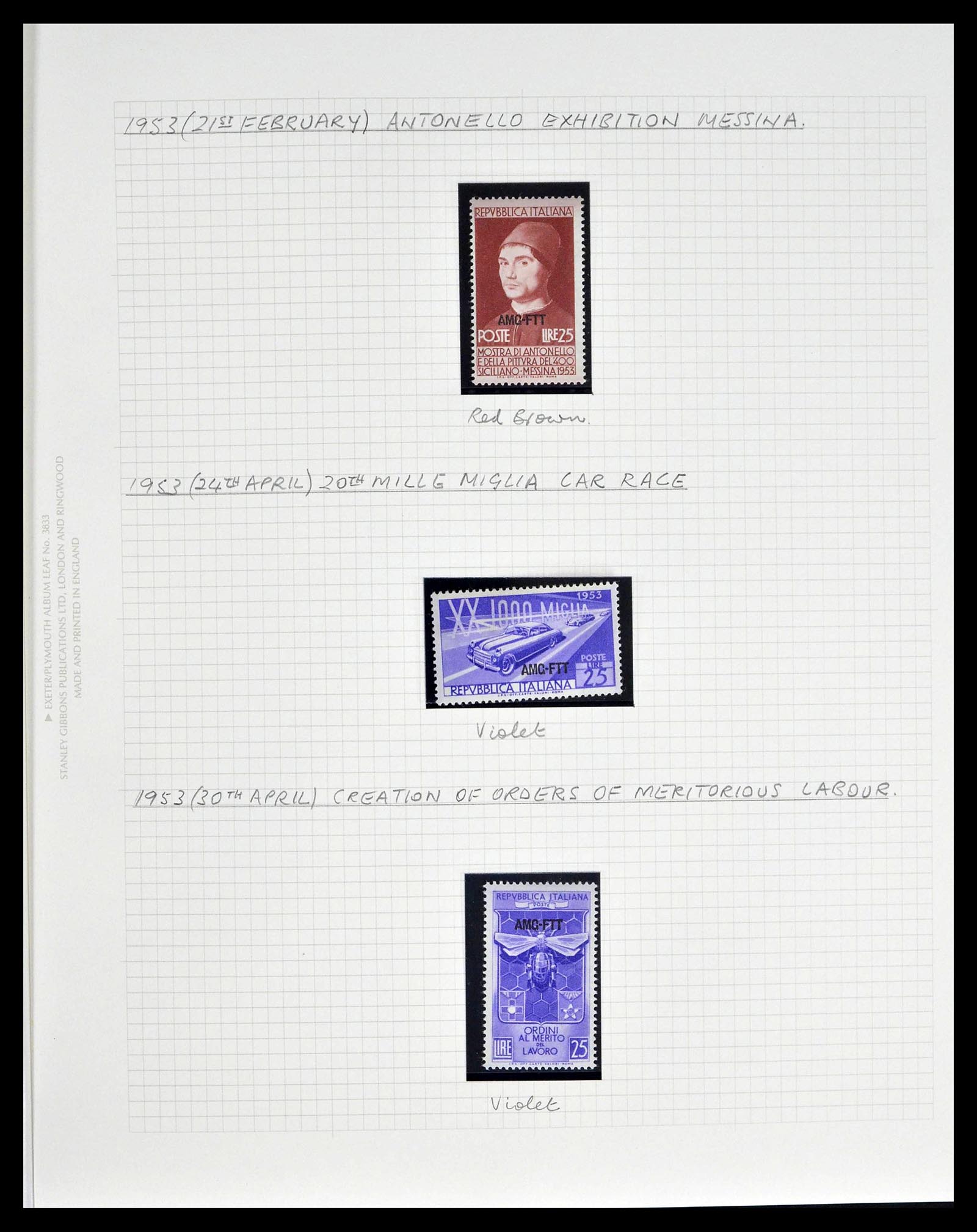 39055 0038 - Postzegelverzameling 39055 Triëst Zone A/B compleet 1945-1954.