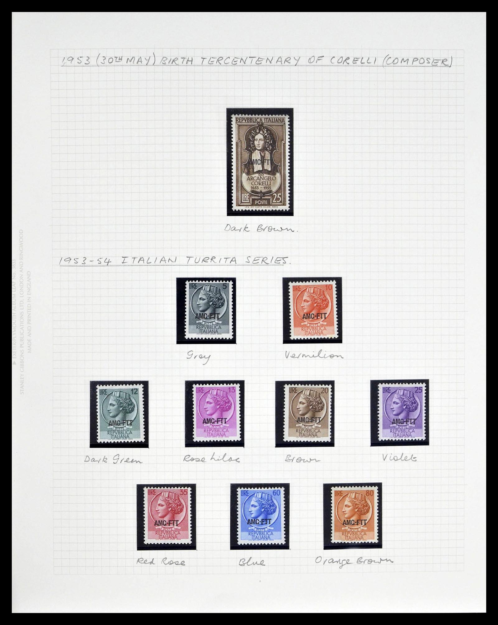 39055 0039 - Postzegelverzameling 39055 Triëst Zone A/B compleet 1945-1954.