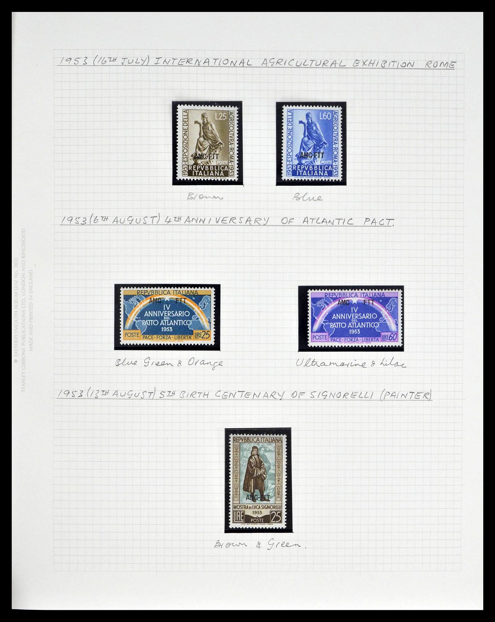 39055 0041 - Postzegelverzameling 39055 Triëst Zone A/B compleet 1945-1954.